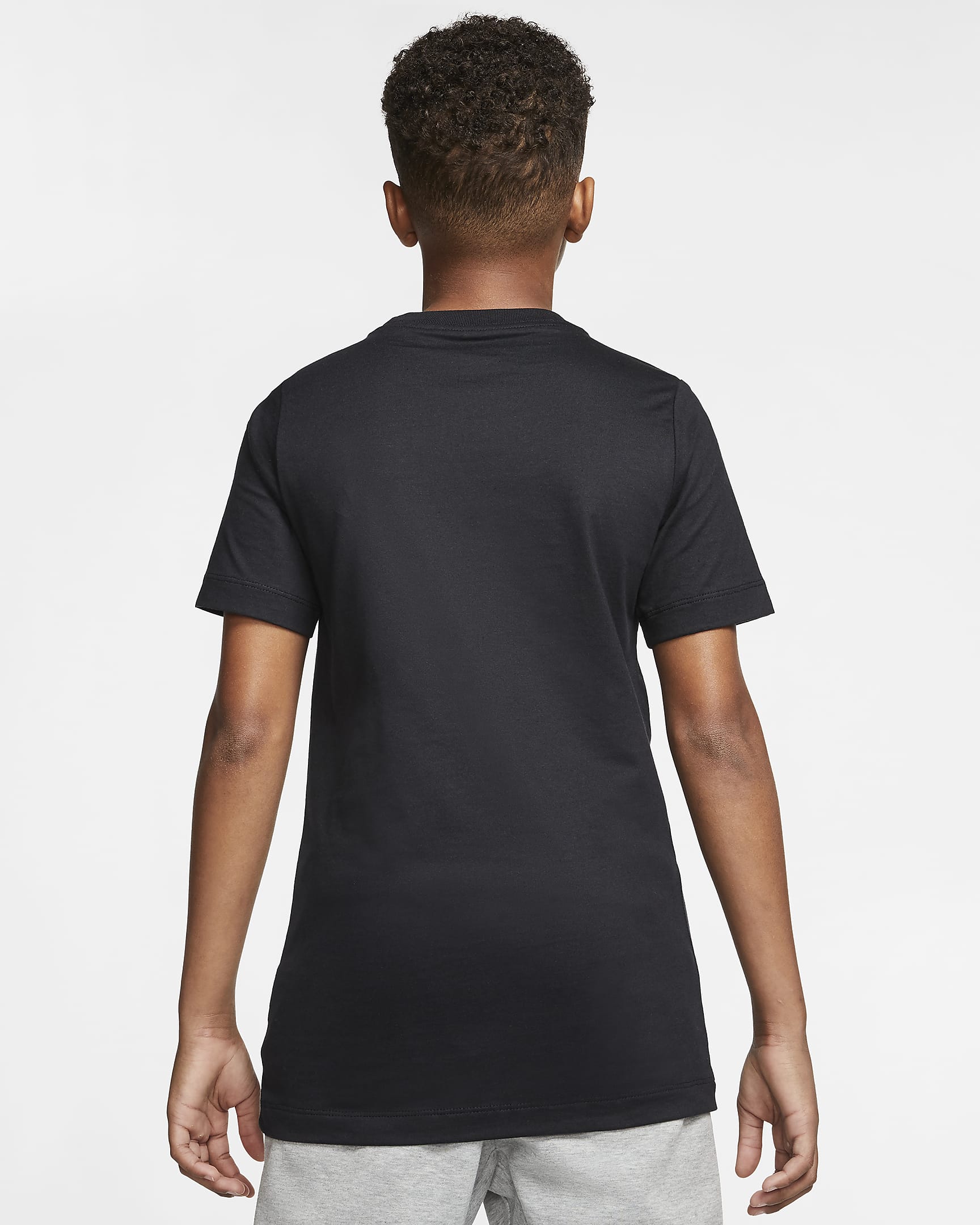 Nike Sportswear Big Kids' T-Shirt - Black/White