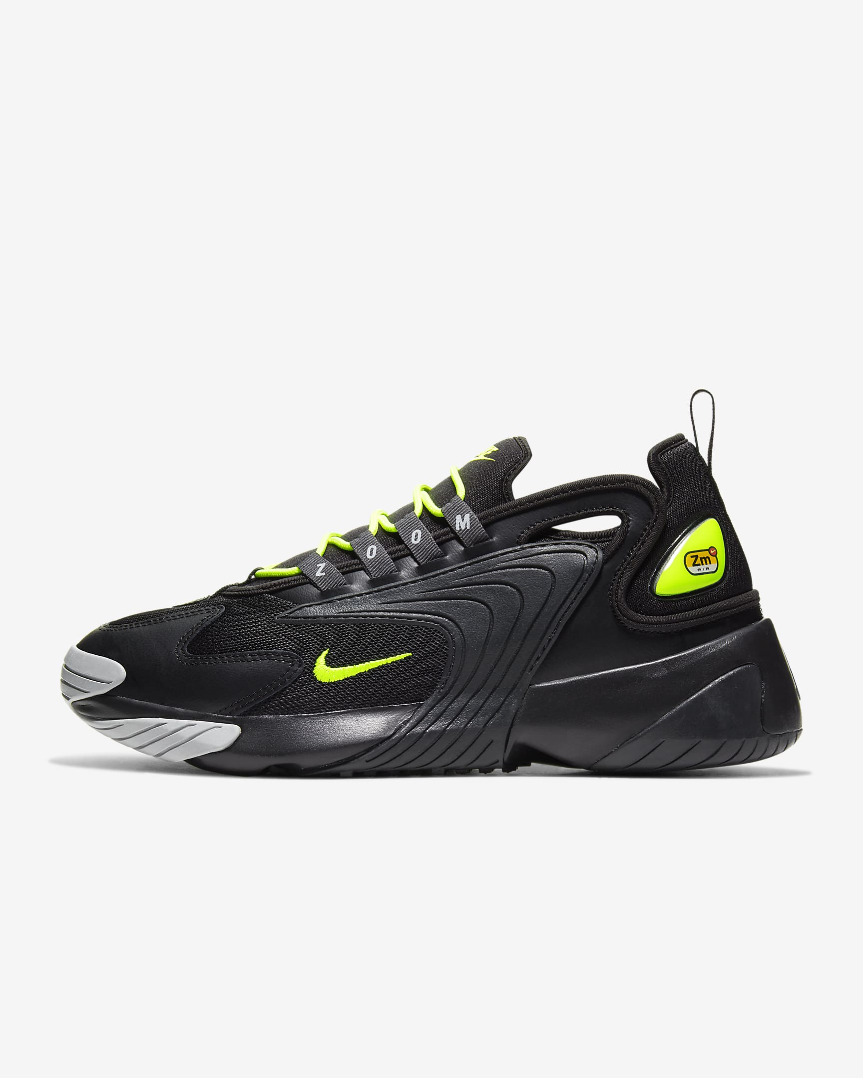 Buty męskie Nike Zoom 2K - Czerń/Anthracite/Wolf Grey/Volt