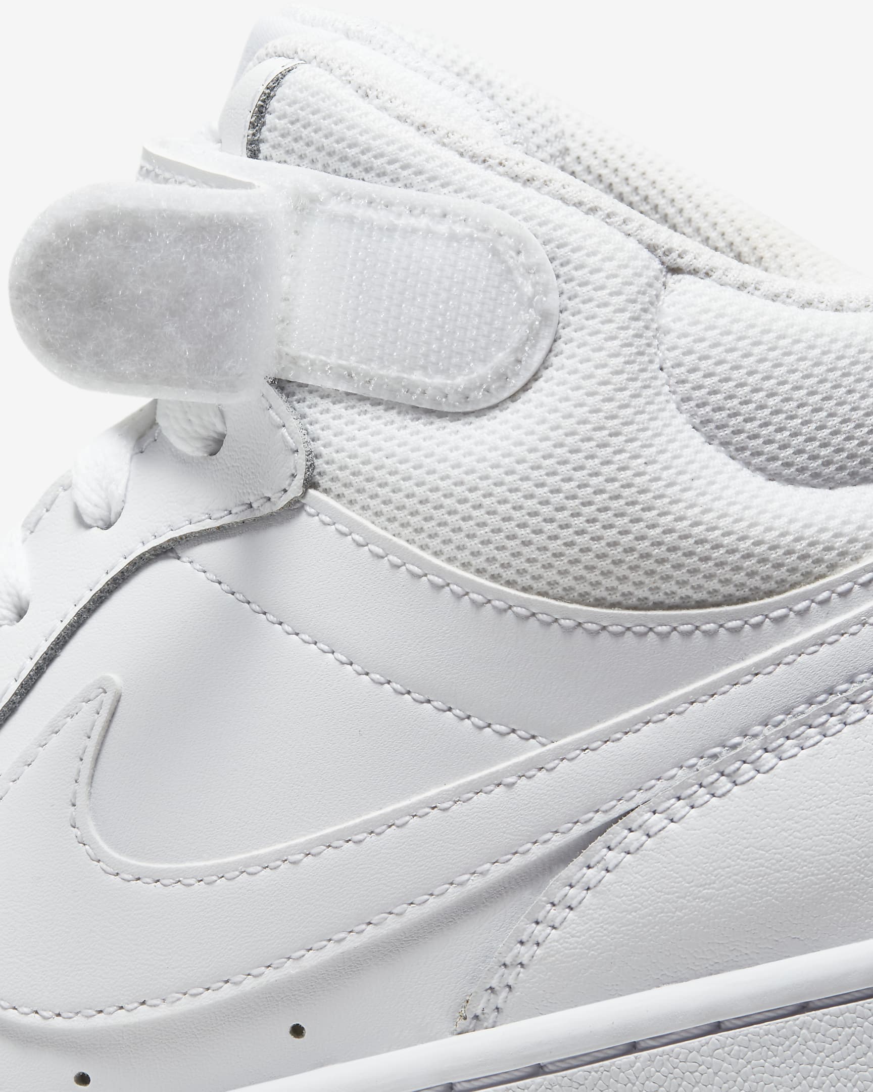 Nike Court Borough Mid 2 Older Kids' Shoes - White/White/White