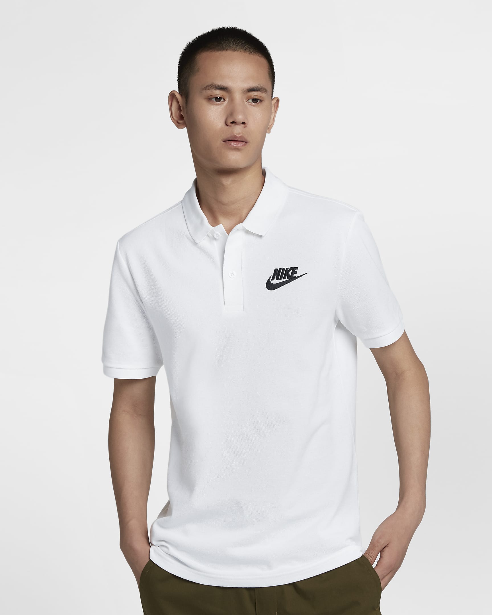 Nike Sportswear Men's Polo - White/Black