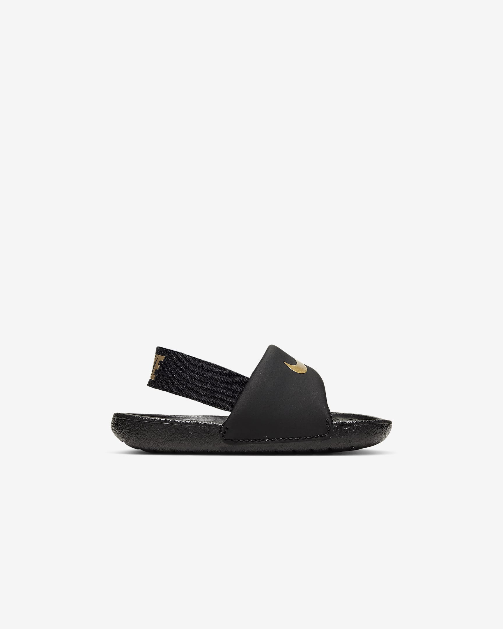 Nike Kawa Baby/Toddler Slides - Black/Metallic Gold