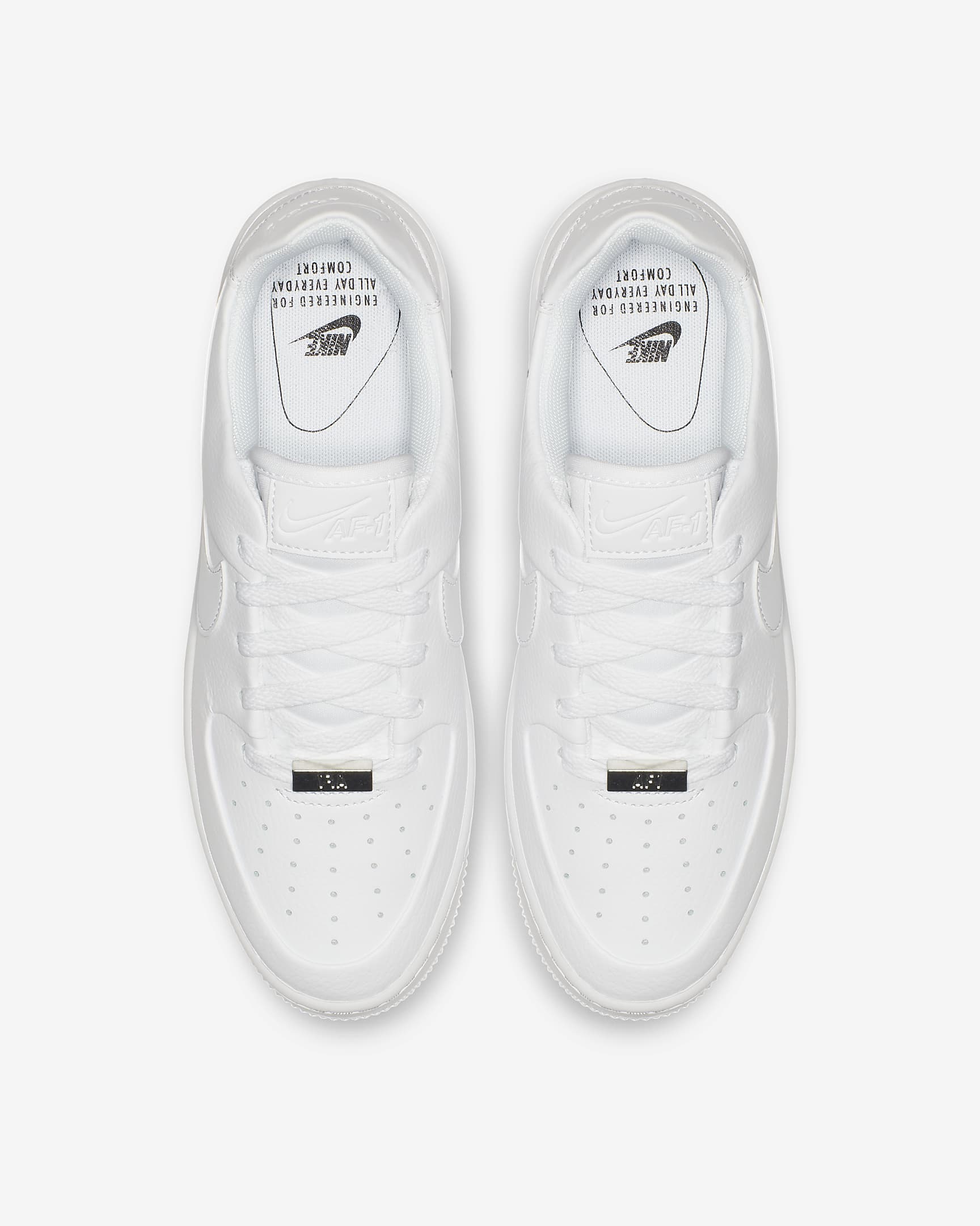 Tenis para mujer Nike Air Force 1 Sage Low 2 - Blanco/Blanco/Blanco