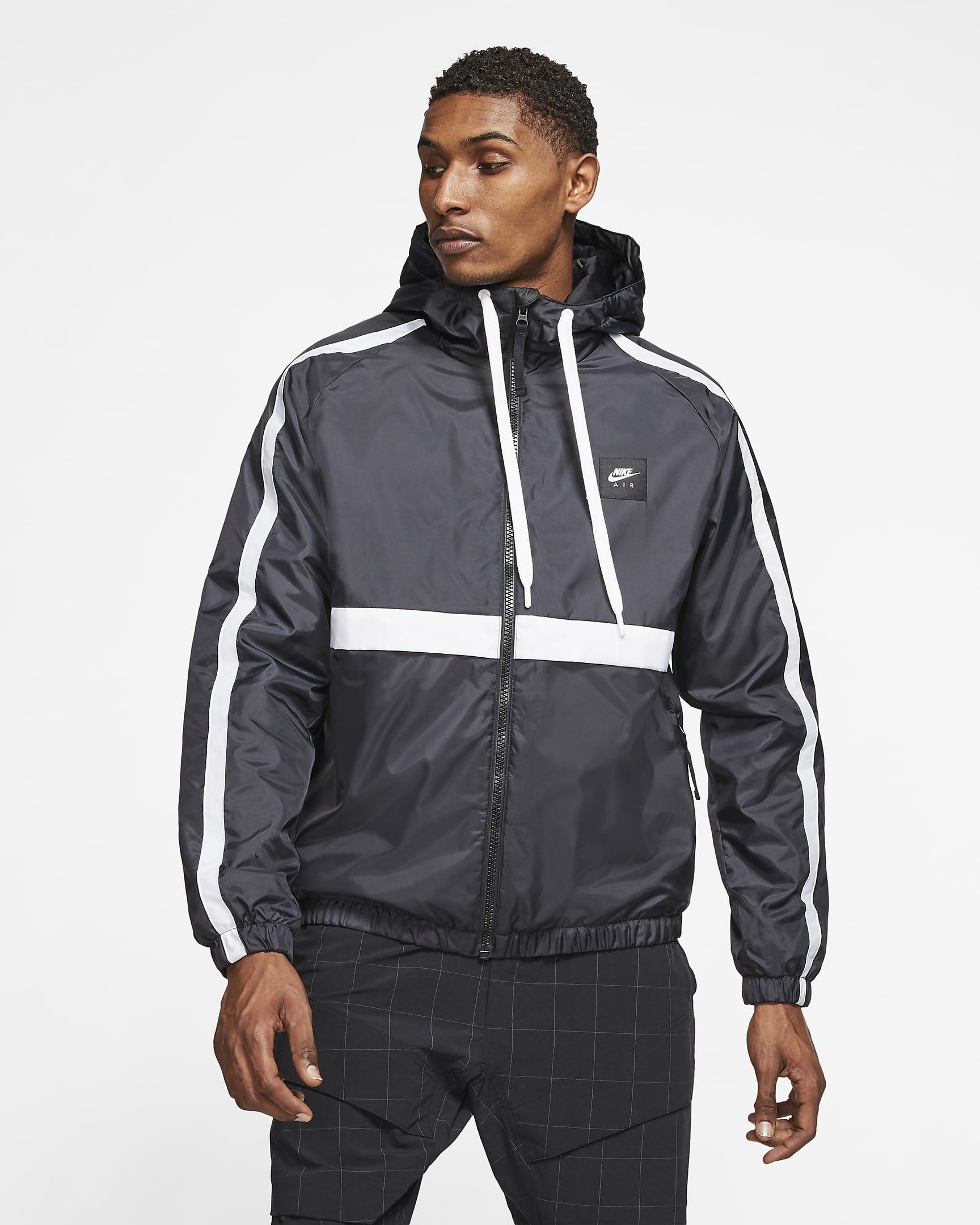 Nike Air Men's Woven Jacket - Black/Black/White