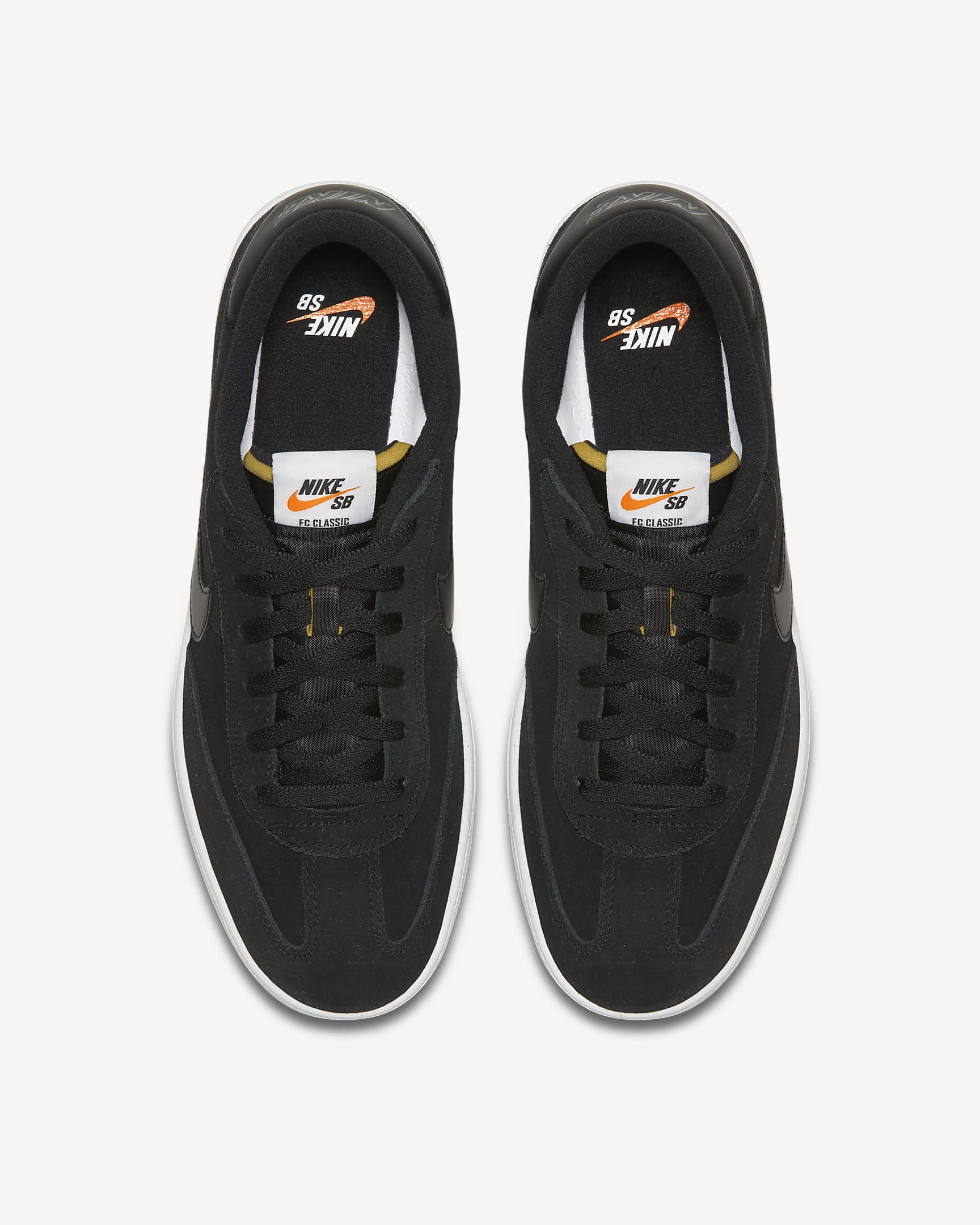 Sapatilhas de skateboard Nike SB FC Classic - Preto/Branco/Laranja Vivid/Preto