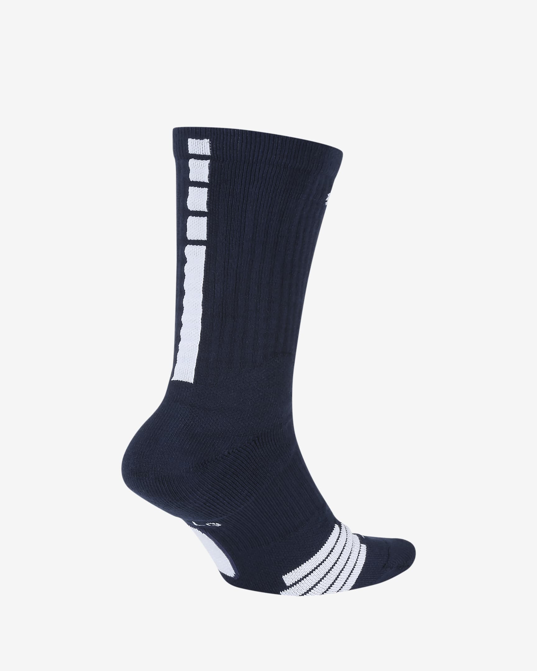 Nike Elite Crew Basketball Socks - Midnight Navy/White/White