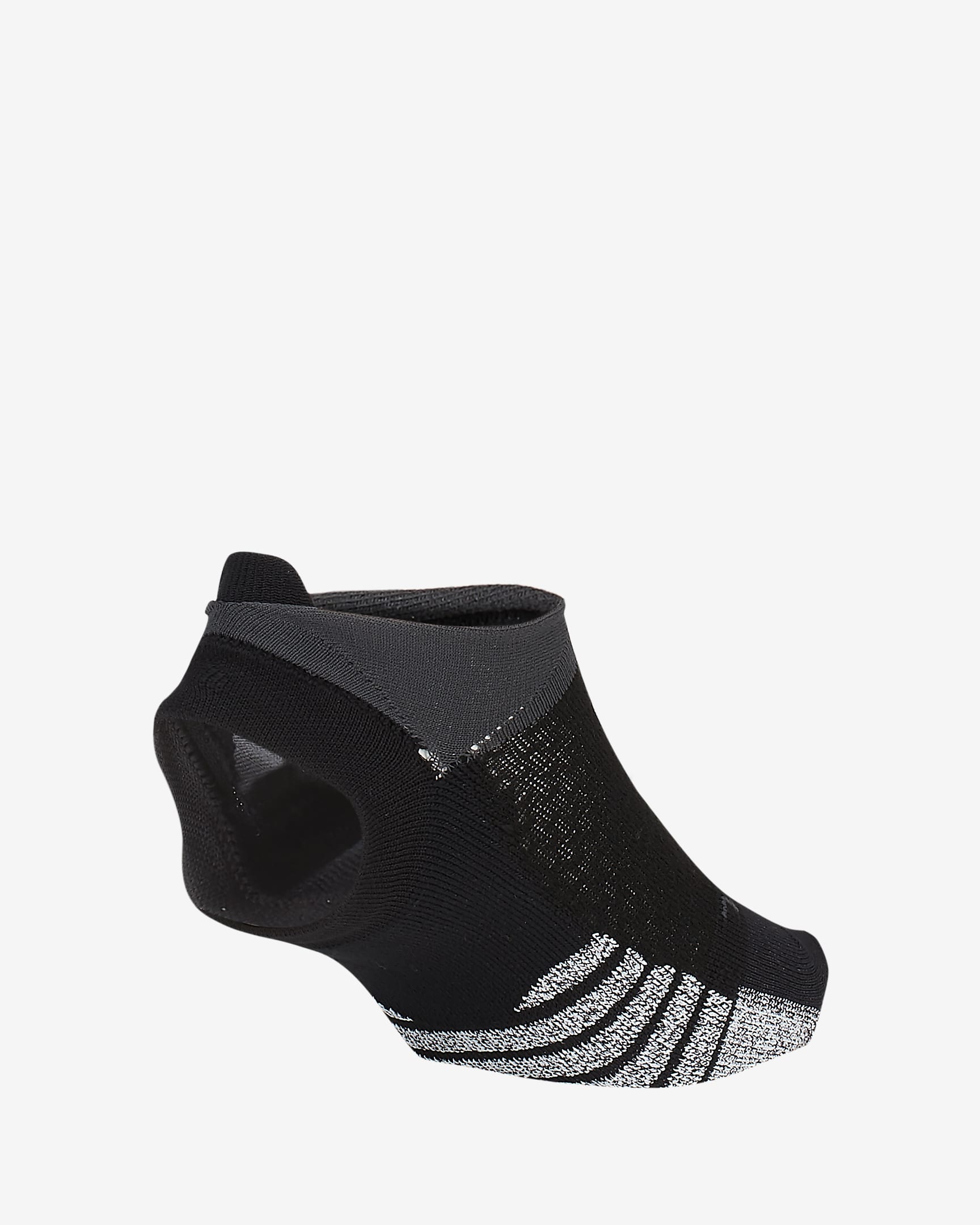 NikeGrip Dri-FIT Studio Women's Toeless Footie Socks - Black/Anthracite