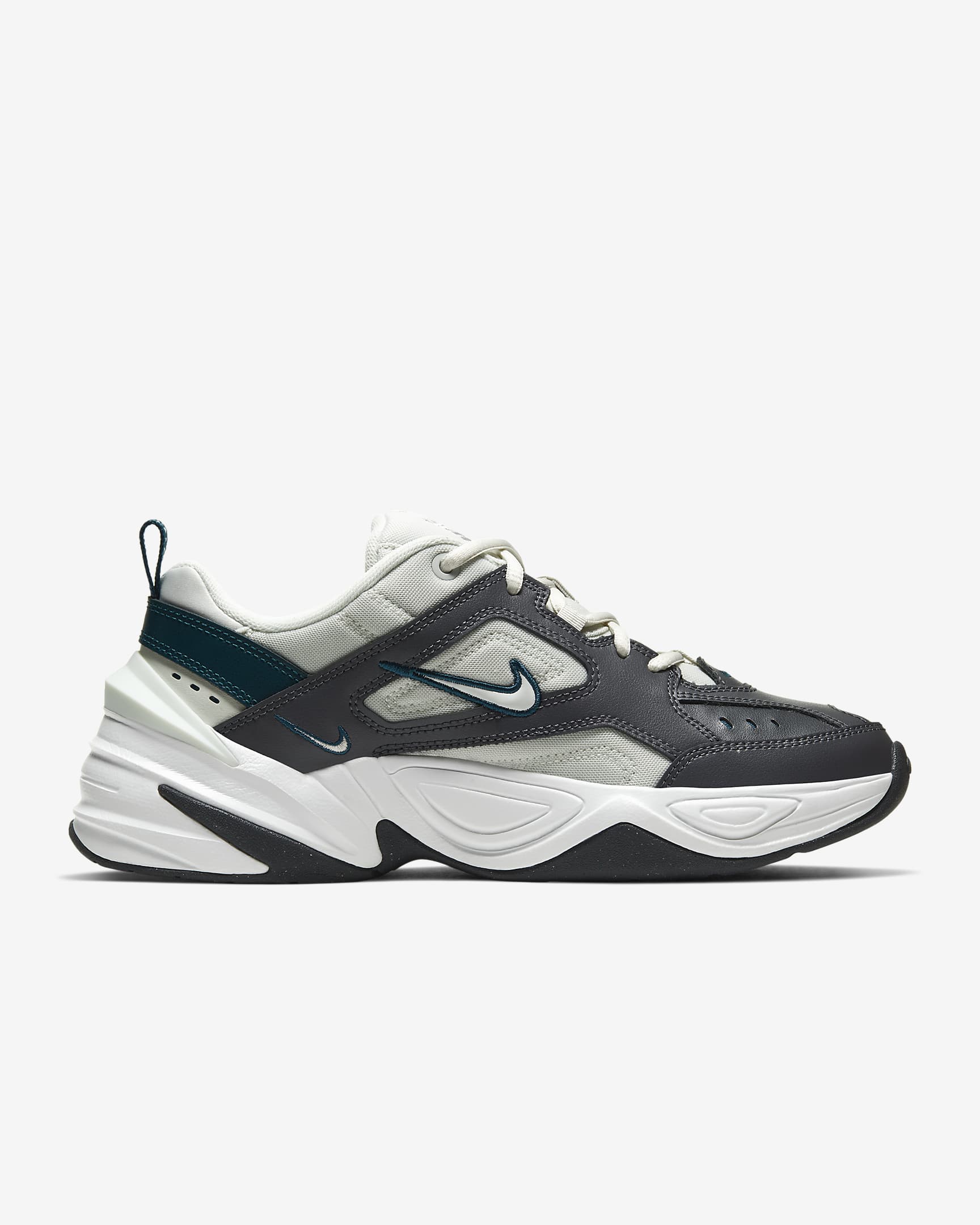 Nike M2K Tekno Kadın Ayakkabısı - Koyu Gri/Midnight Turquoise/Summit White/Spruce Aura