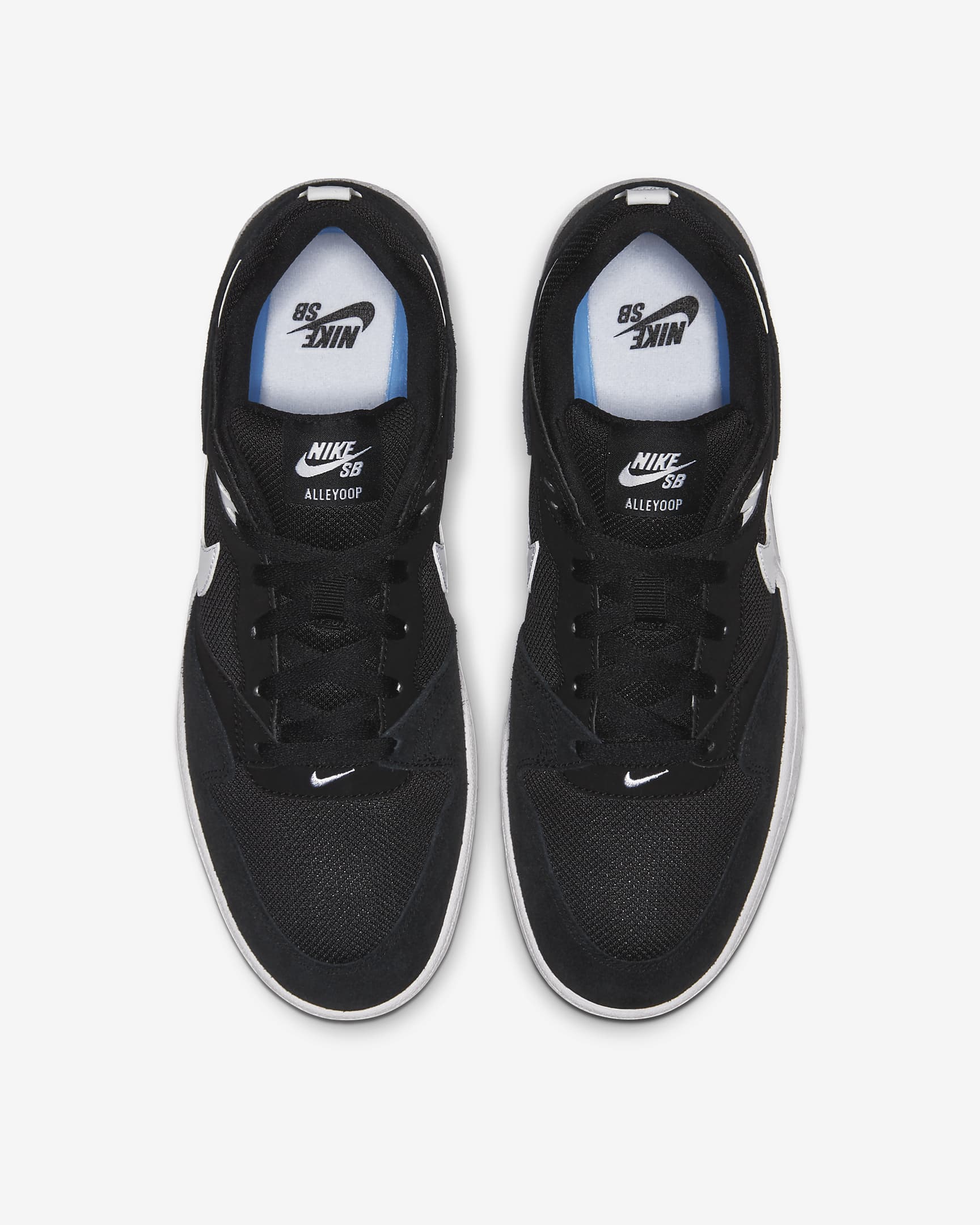 Nike SB Alleyoop Skate Shoes - Black/Black/White