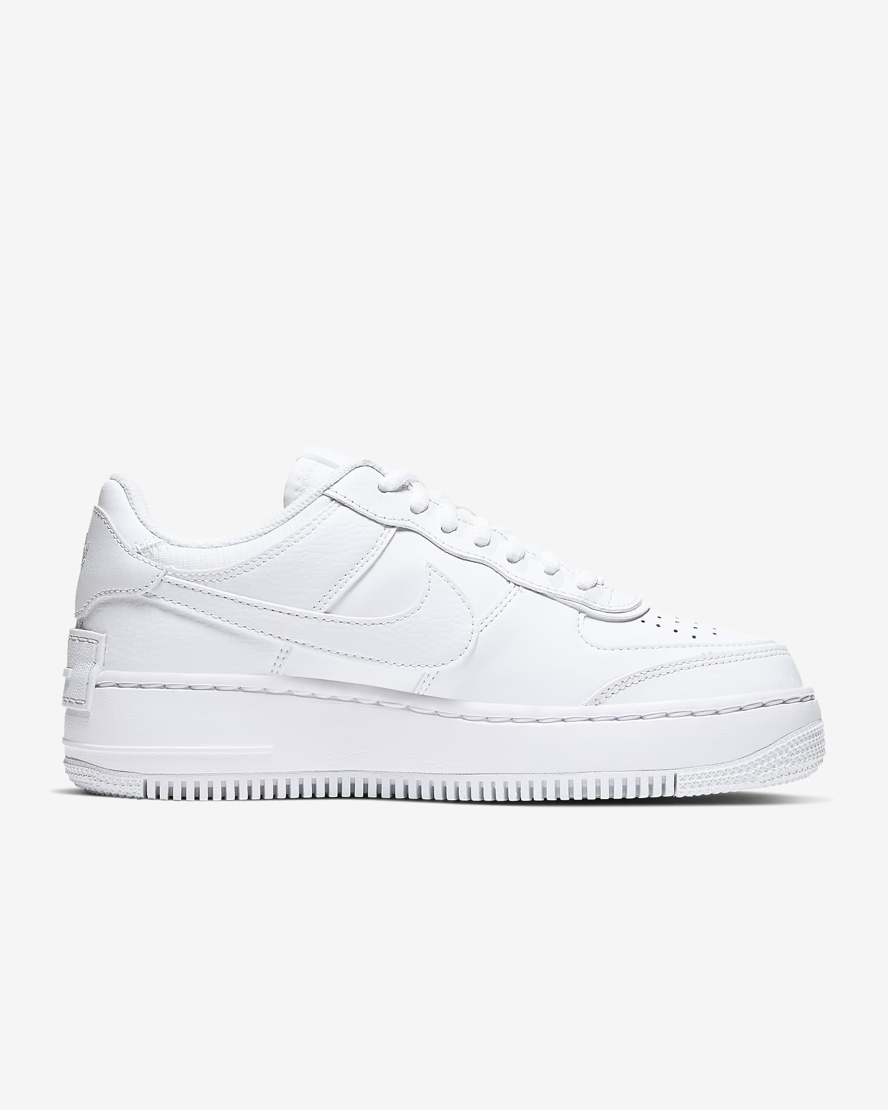 Buty damskie Nike Air Force 1 Shadow - Biel/Biel/Biel