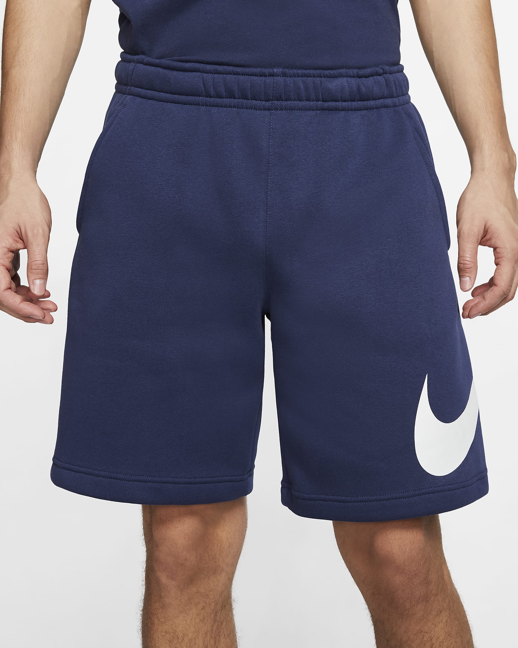 Shorts con estampado para hombre Nike Sportswear Club - Azul marino medianoche/Blanco/Blanco