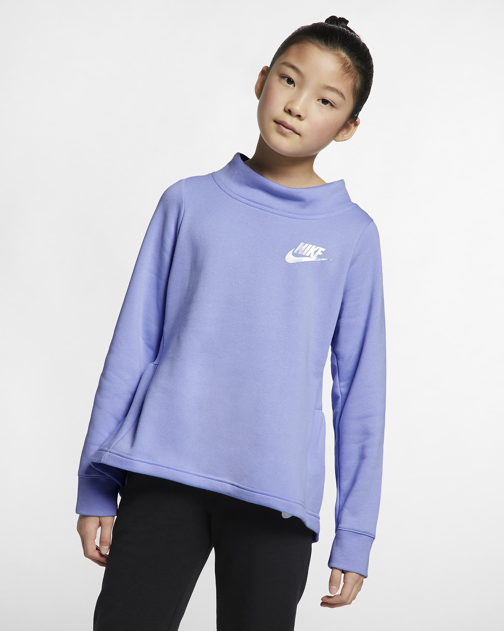 Sudadera de tejido Fleece para niña talla grande Nike Sportswear. Nike.com