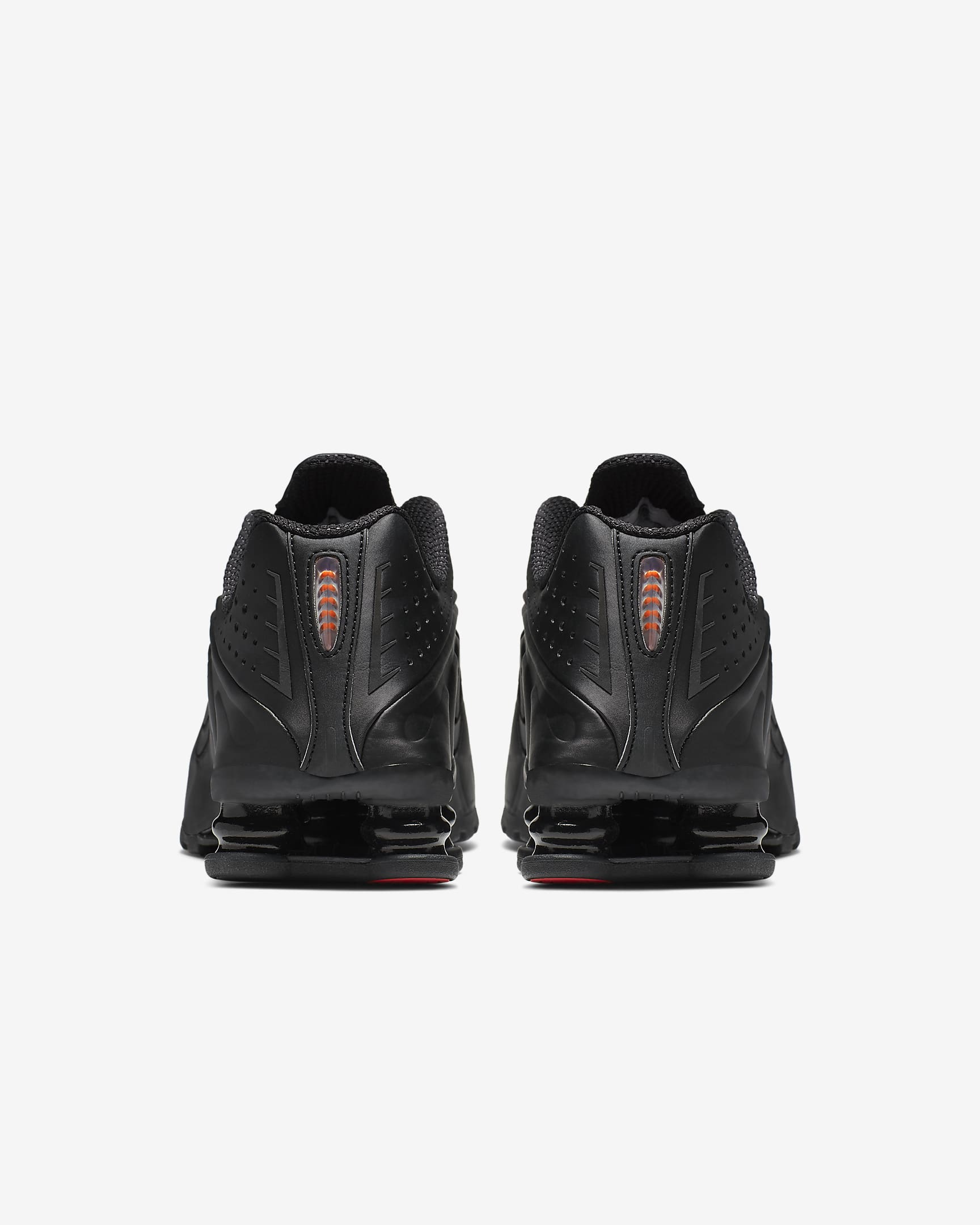 Tenis Nike Shox R4 - Negro/Negro/Naranja máximo/Negro