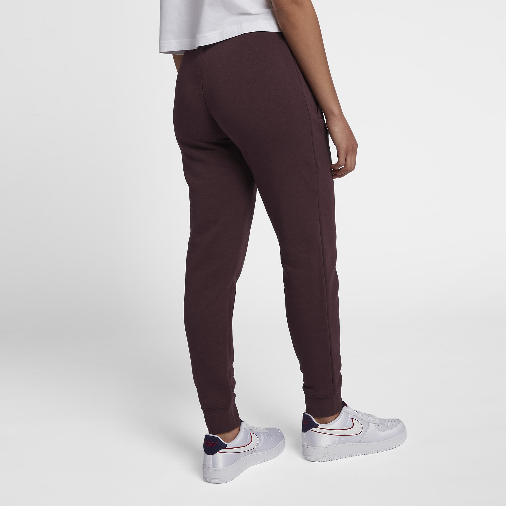 Pantaloni Nike Sportswear Rally - Donna - Burgundy Crush/Burgundy Crush/Bianco