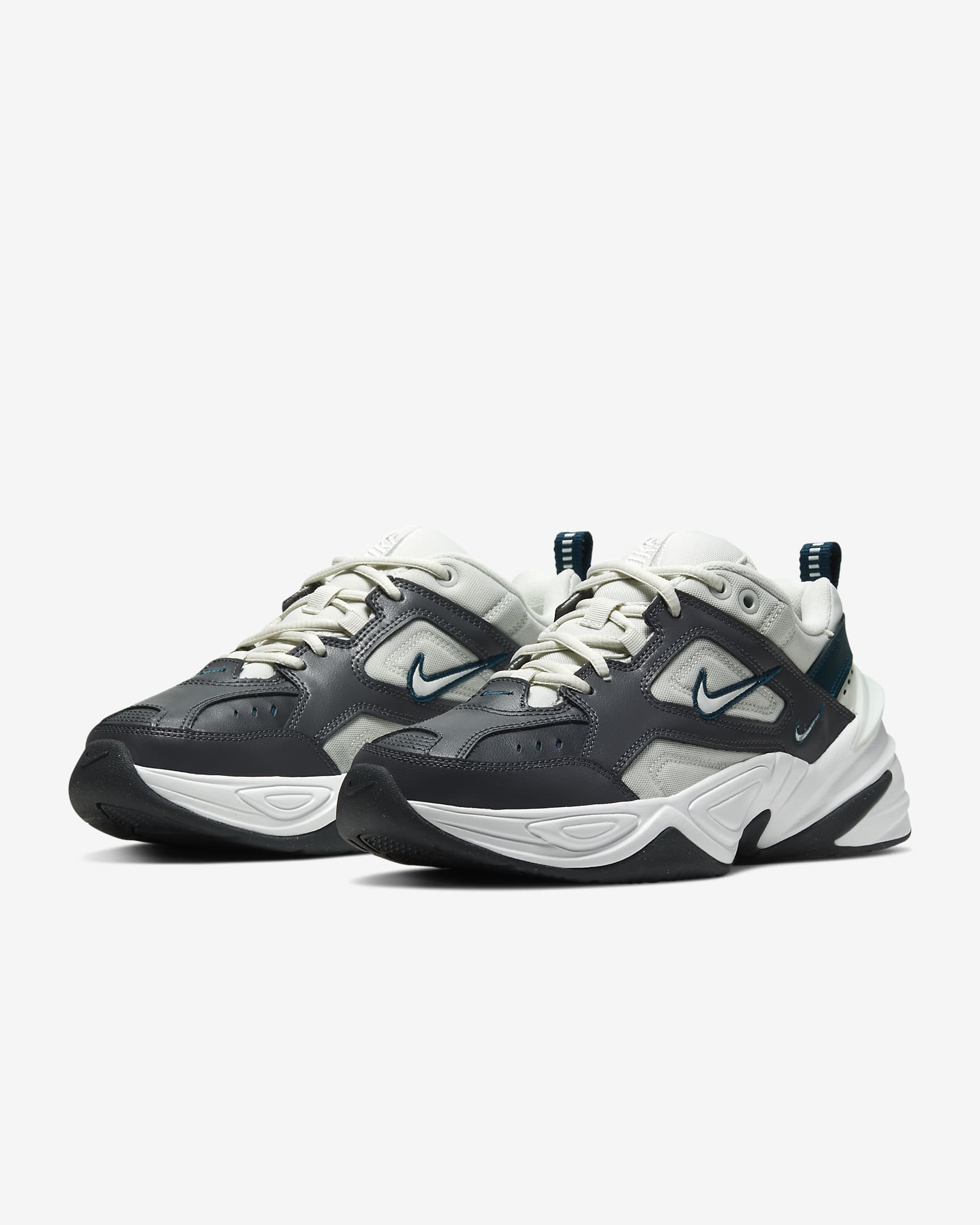 Nike M2K Tekno Kadın Ayakkabısı - Koyu Gri/Midnight Turquoise/Summit White/Spruce Aura