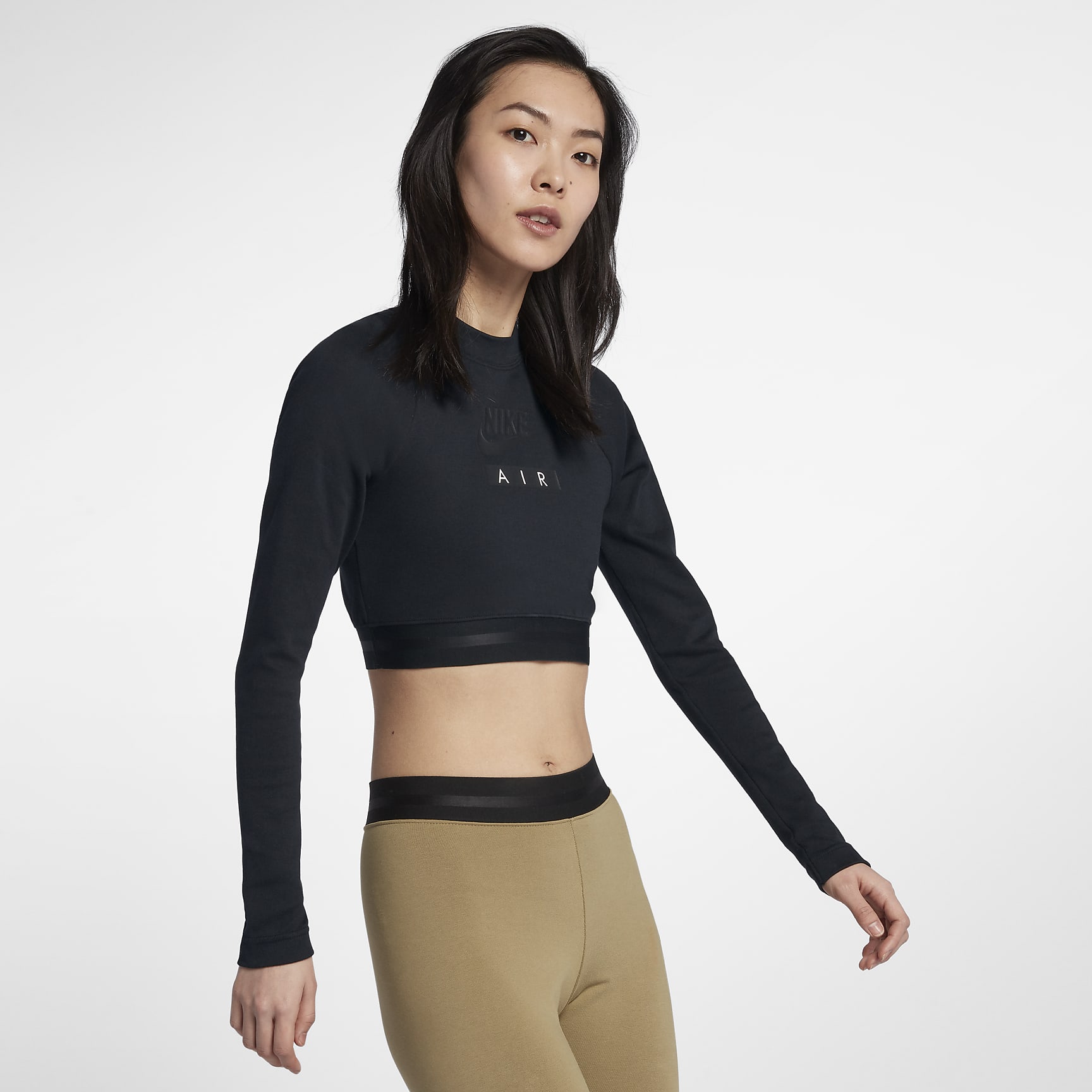 Nike Air Women's Crop Top - Black/Black/Black