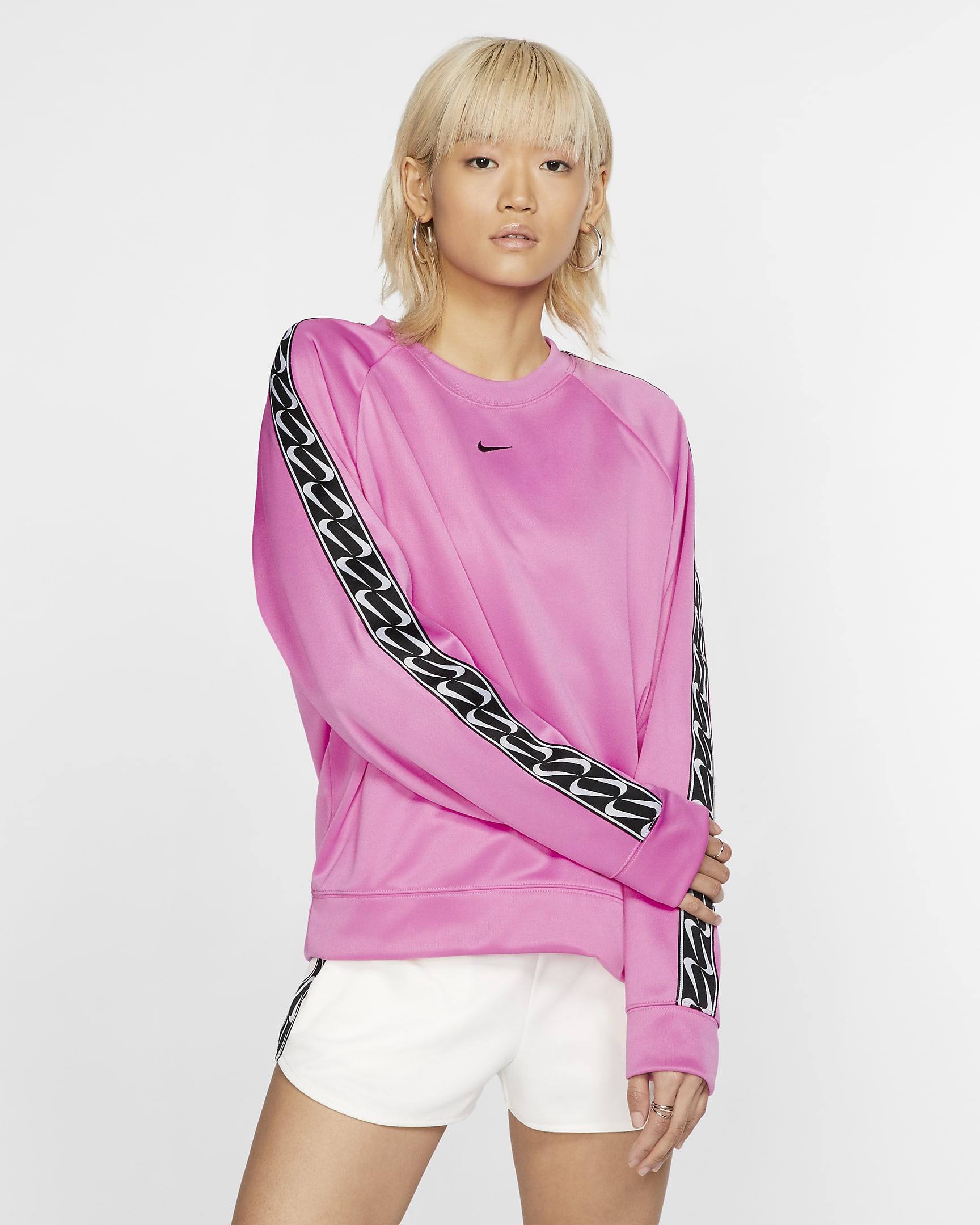 Nike Sportswear Logo Crew - China Rose/China Rose/Black