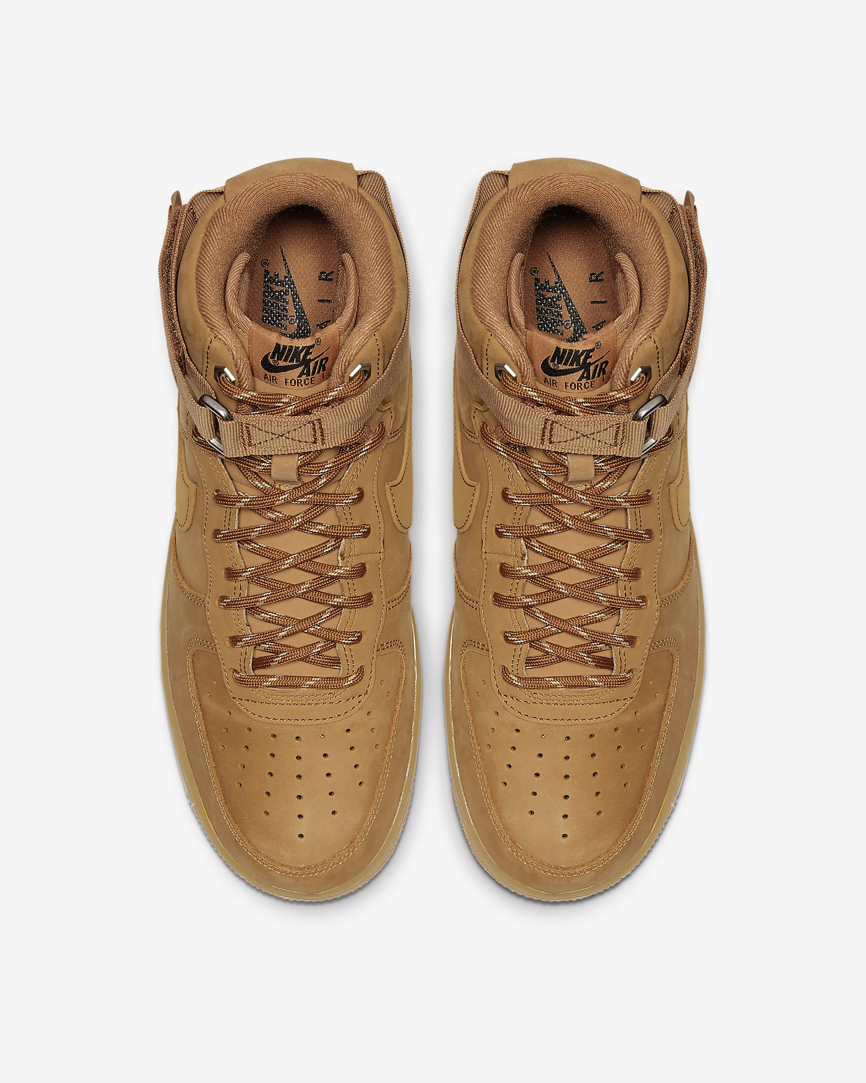 Nike Air Force 1 高筒 '07 男鞋 - Flax/Gum Light Brown/黑色/Wheat