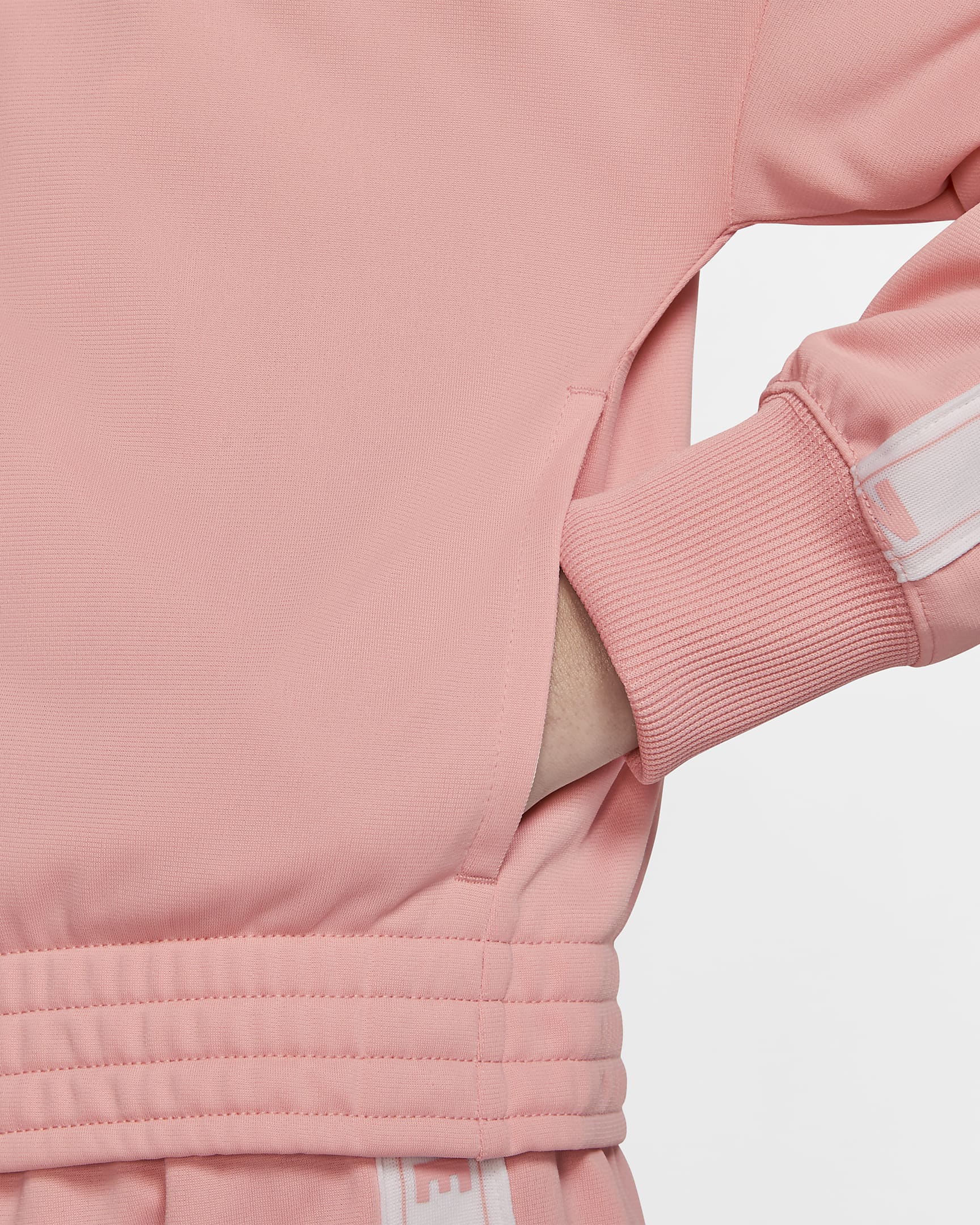 Nike Sportswear Girls' Tracksuit - Bleached Coral/White/Bleached Coral/White