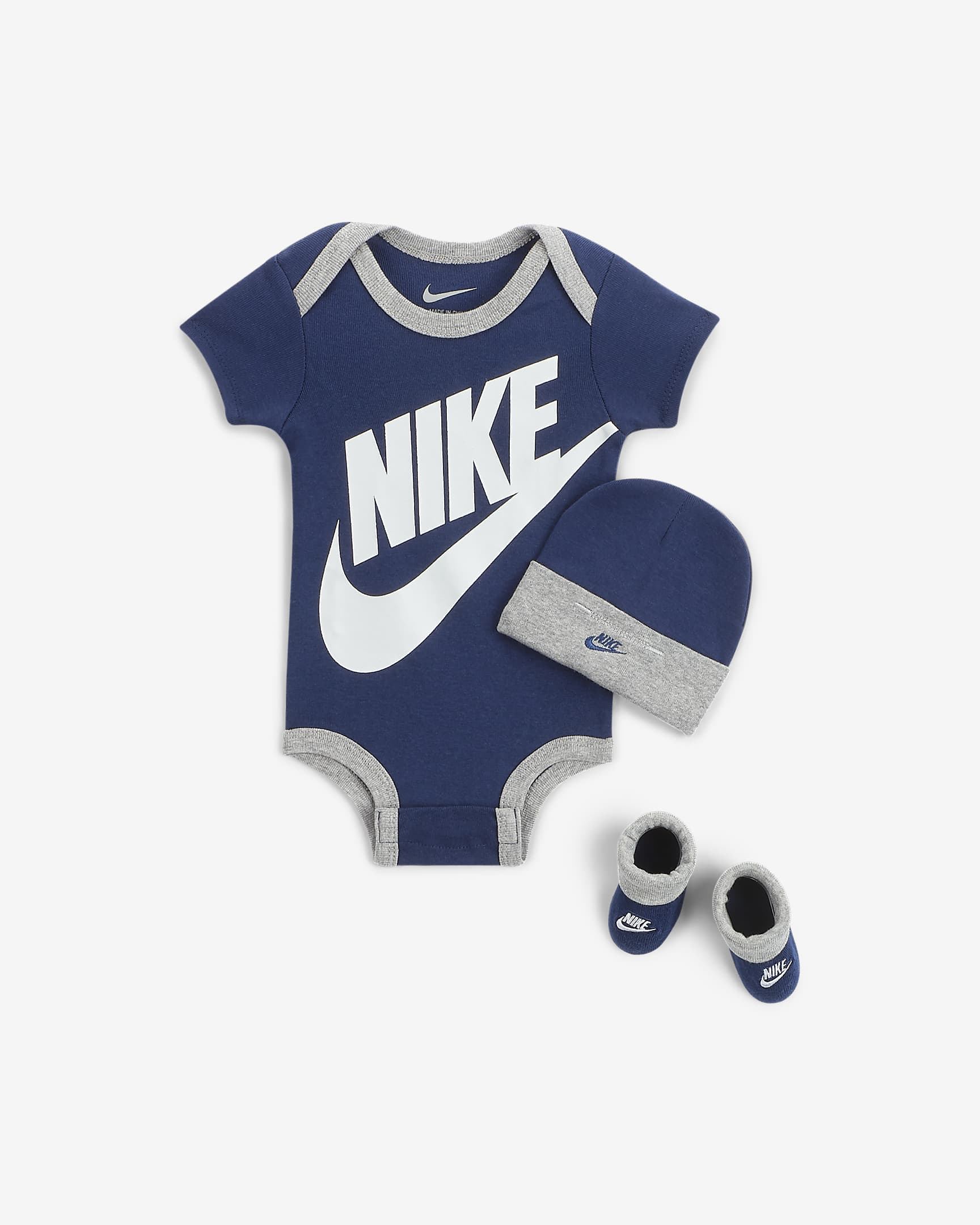 Nike Baby (0–6M) 3-Piece Set - Blue Void