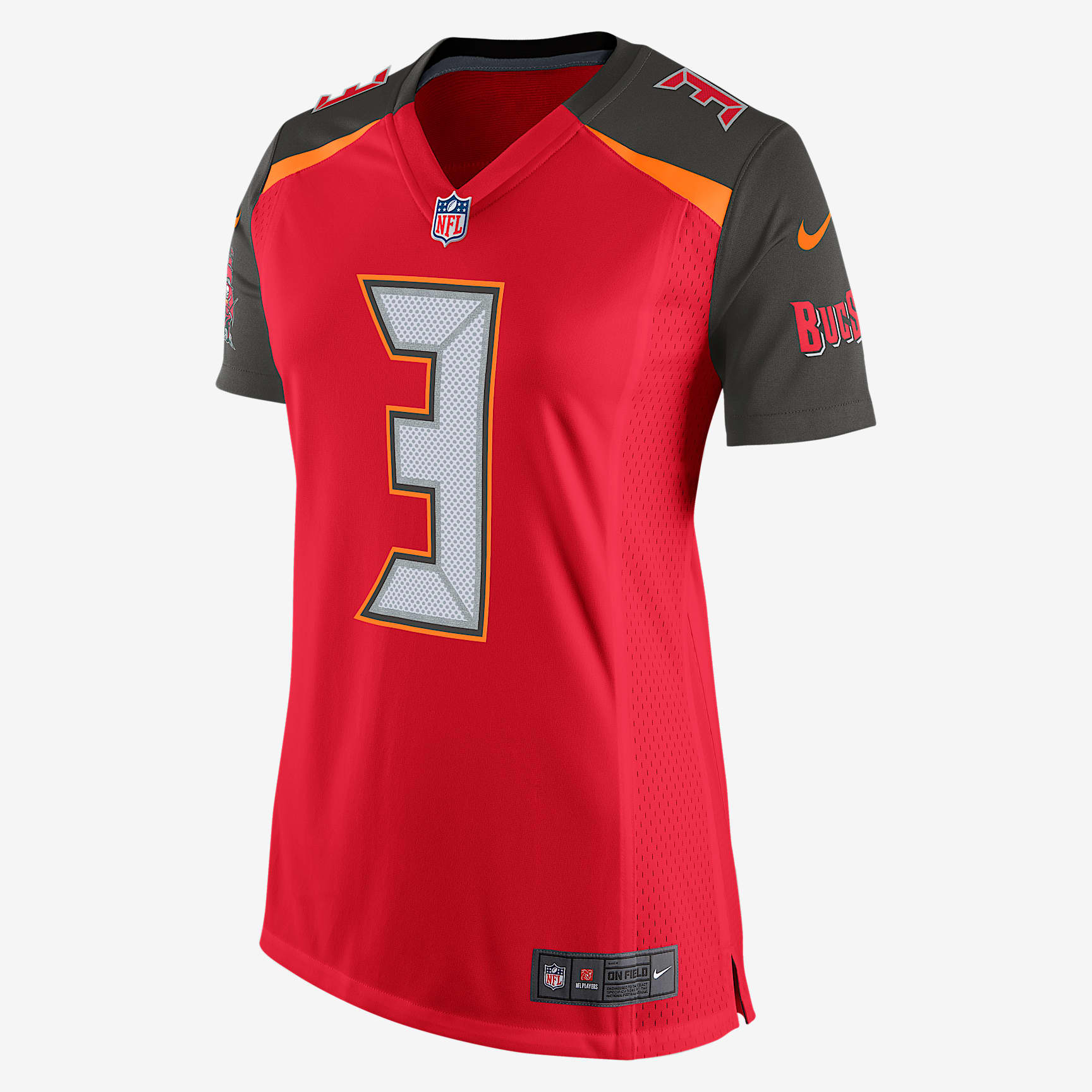 NFL Tampa Bay Buccaneers (Jameis Winston) Women's Game Football Jersey - University Red/Deep Pewter/Orange Horizon