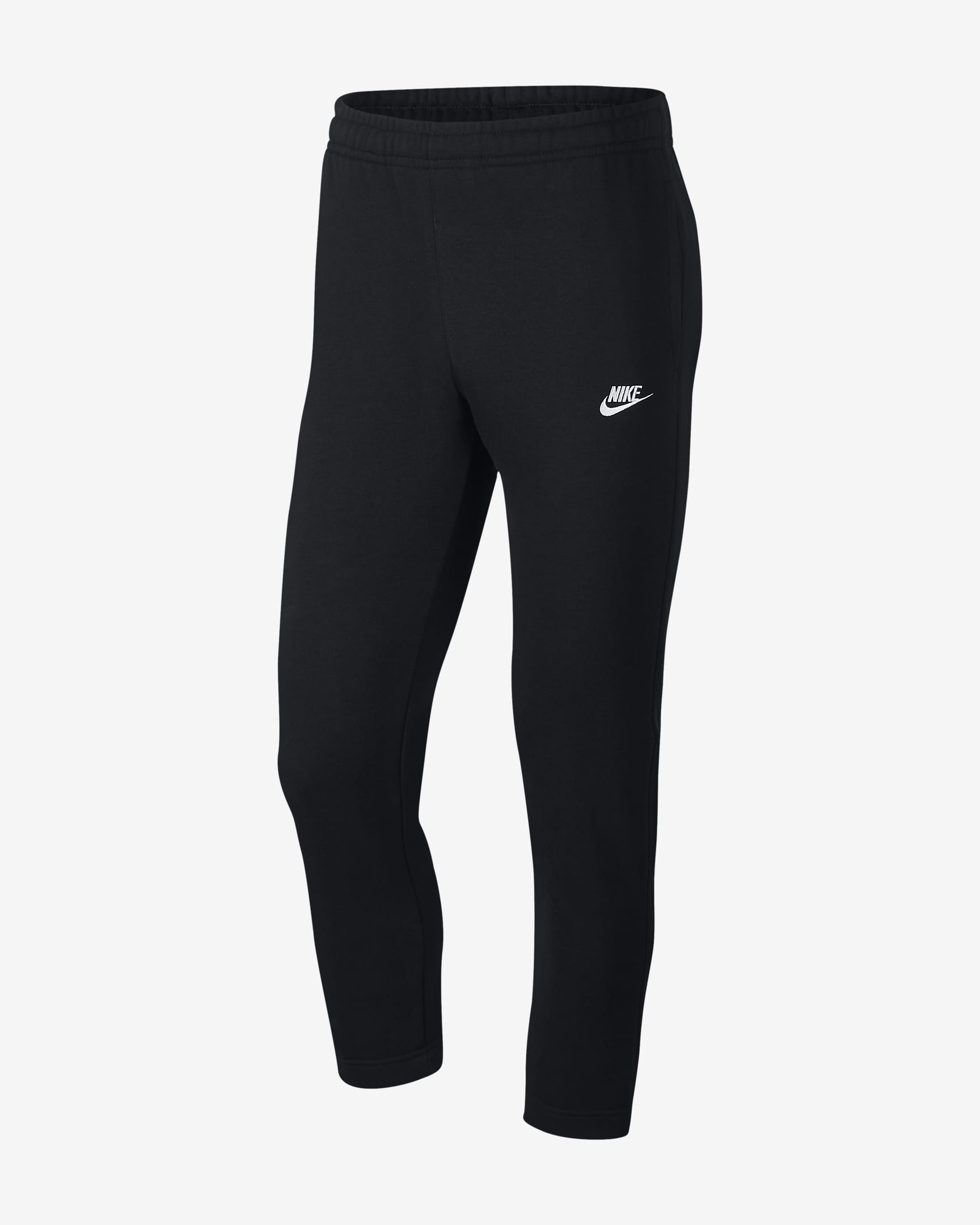 Nike Sportswear Club Men's French Terry Trousers - Black/Black/White