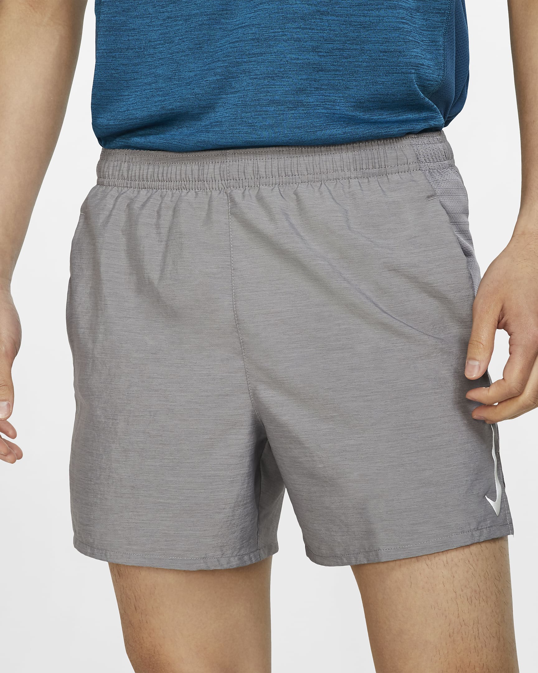 Nike Challenger Men's Running Shorts - Gunsmoke/Gunsmoke/Heather