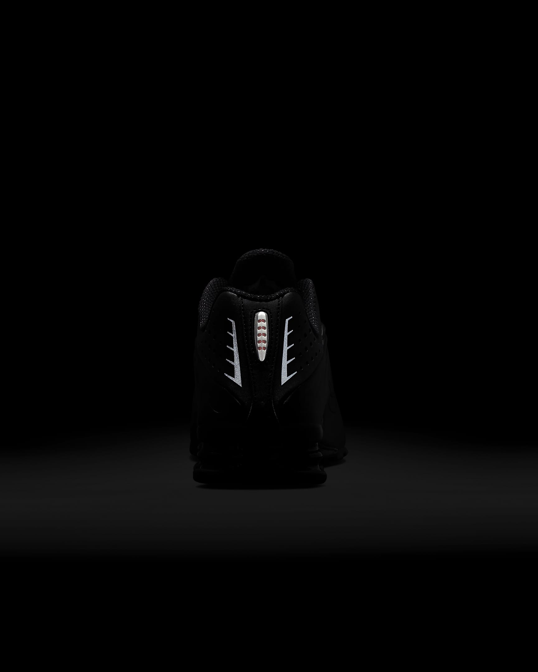 Nike Shox R4 Shoes - Black/Black/Max Orange/Black