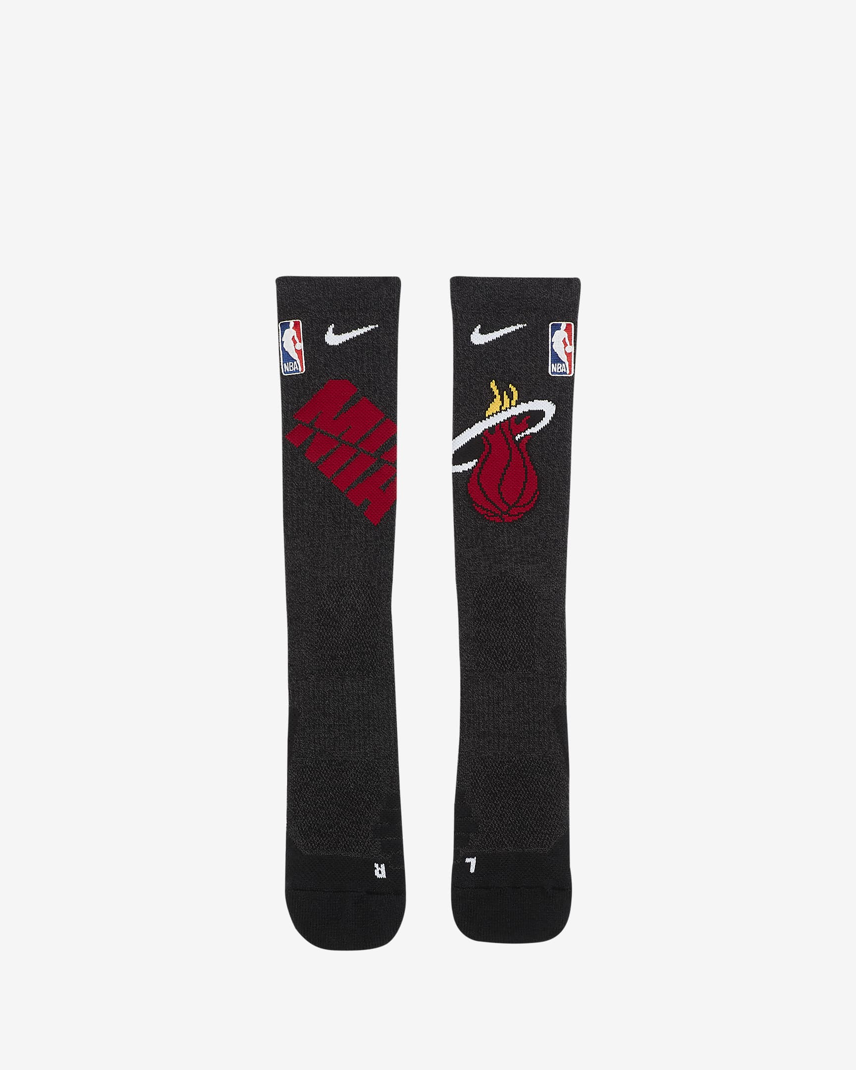 Miami Heat Elite Nike NBA Crew Socks.