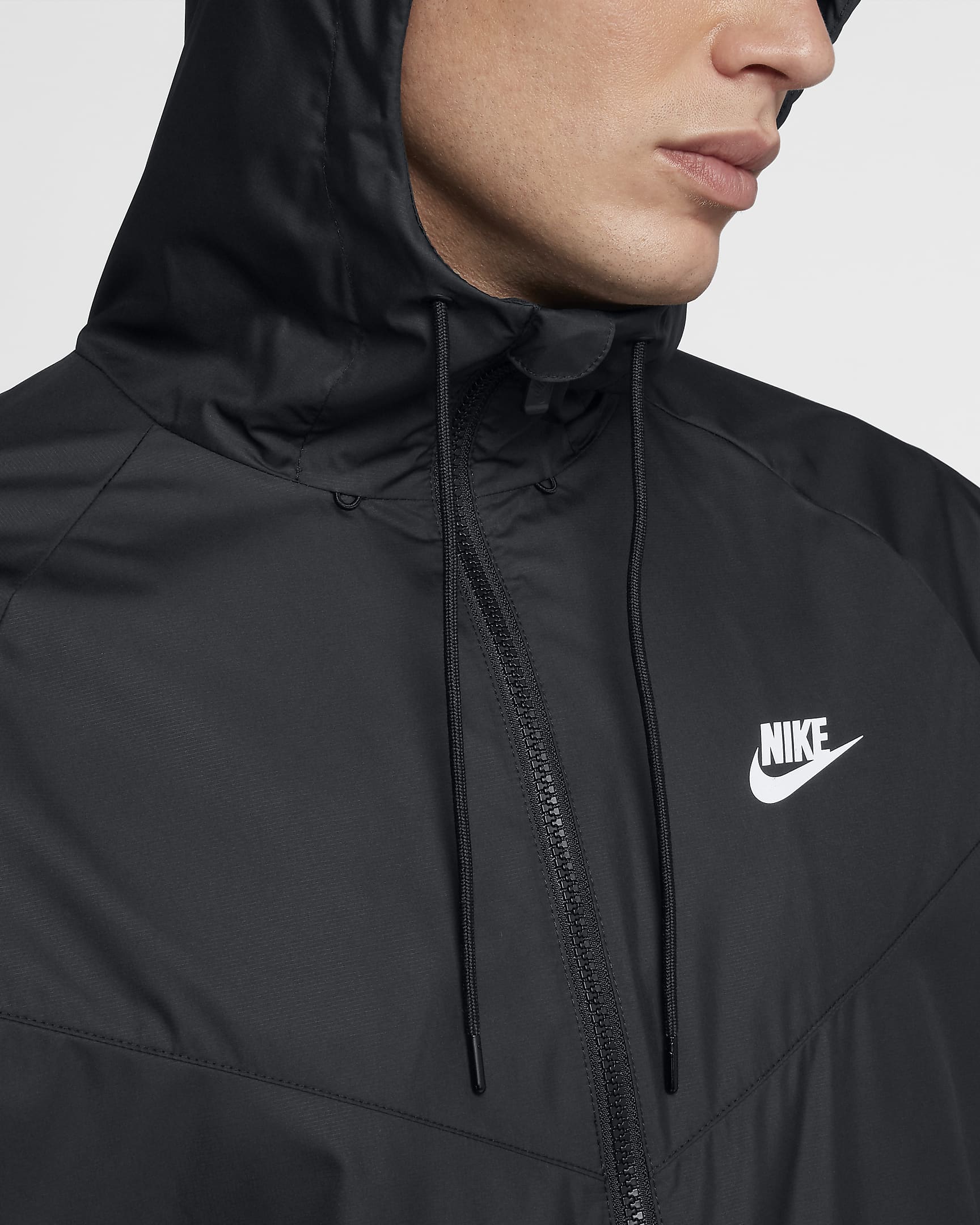 Nike Sportswear Windrunner-jakke til mænd - sort/sort/sort/hvid