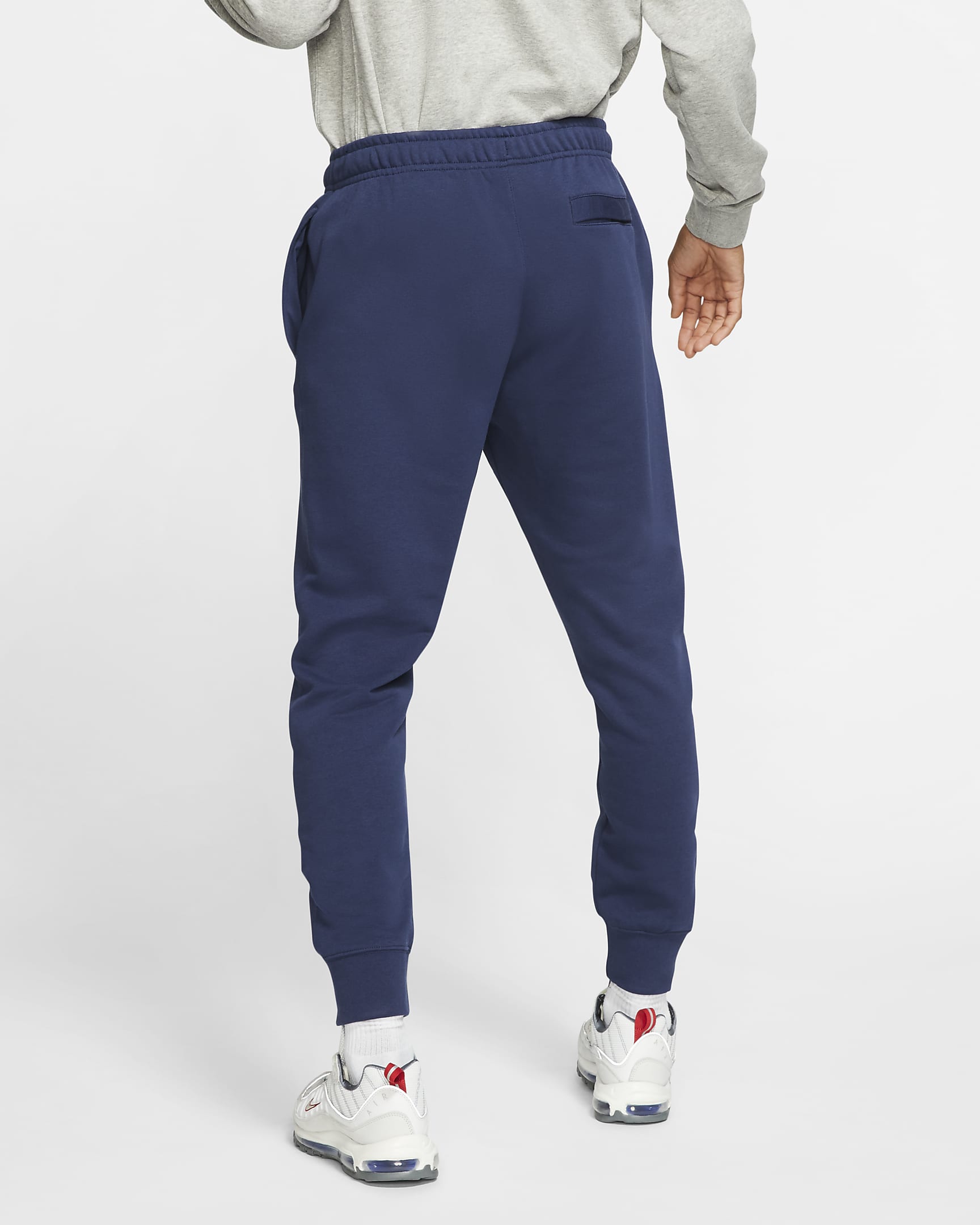 Pantaloni jogger Nike Sportswear Club – Uomo - Midnight Navy/Midnight Navy/Bianco