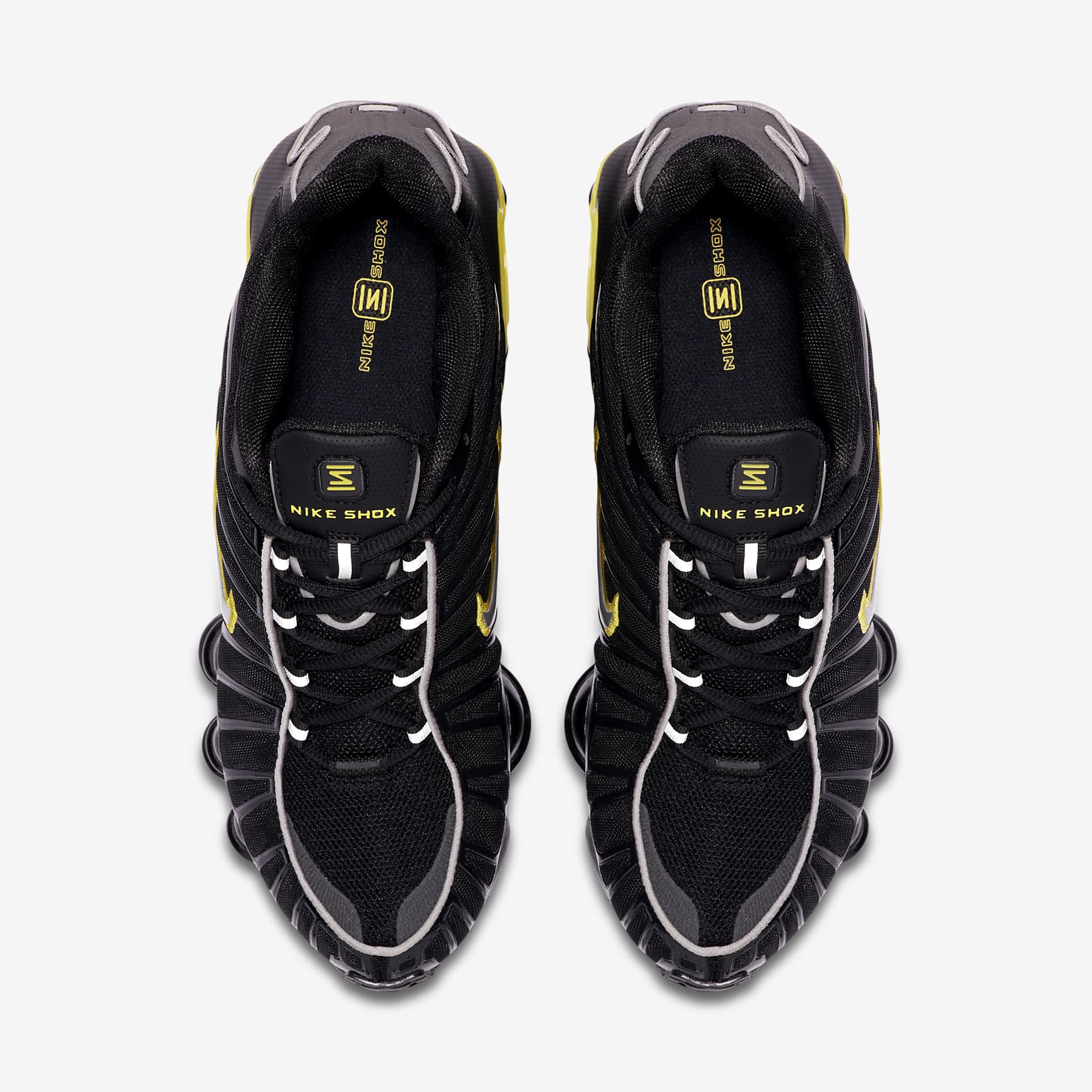 Nike Shox TL Men's Shoes - Black/Dynamic Yellow/Metallic Silver