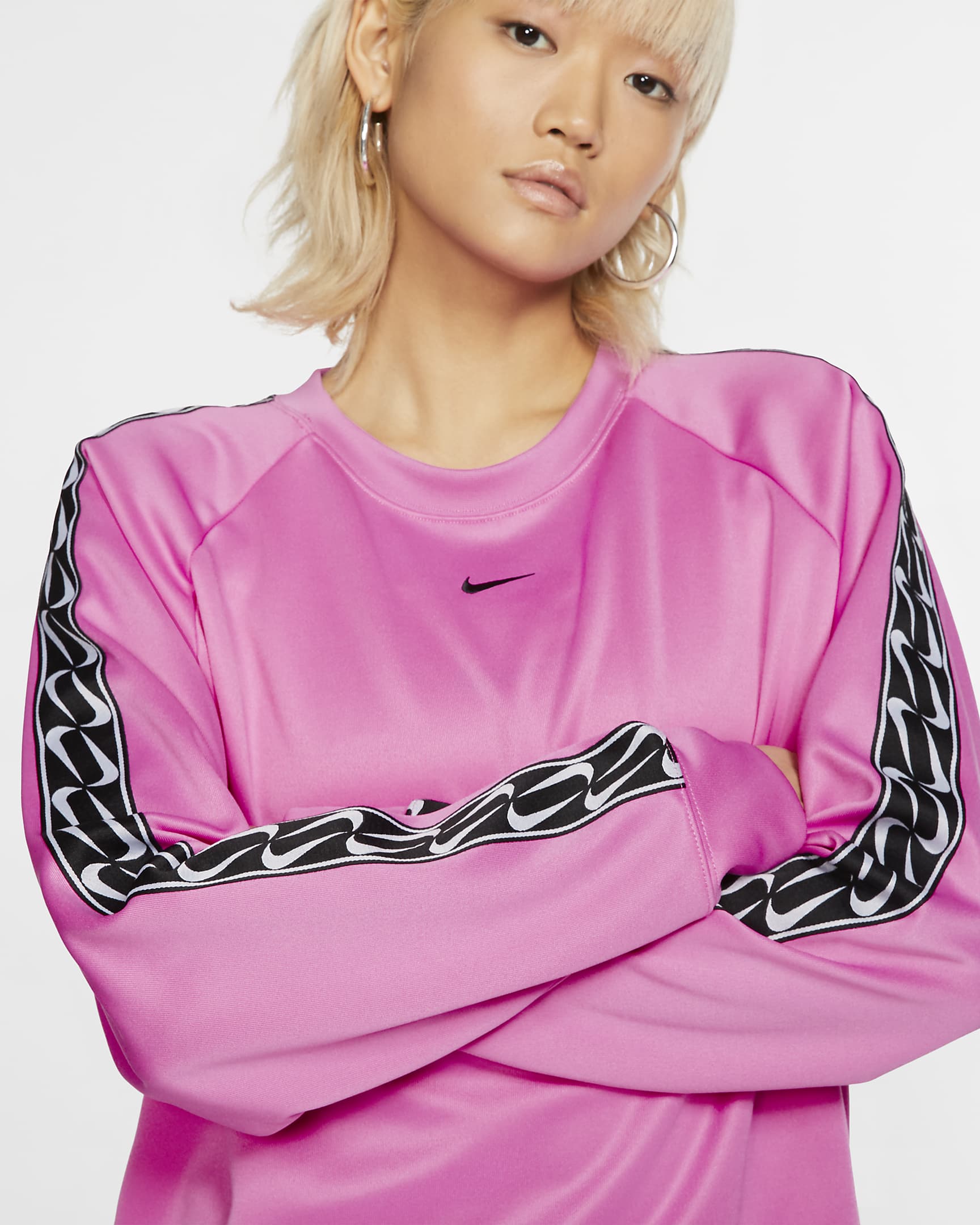 Haut avec logo Nike Sportswear - China Rose/China Rose/Noir