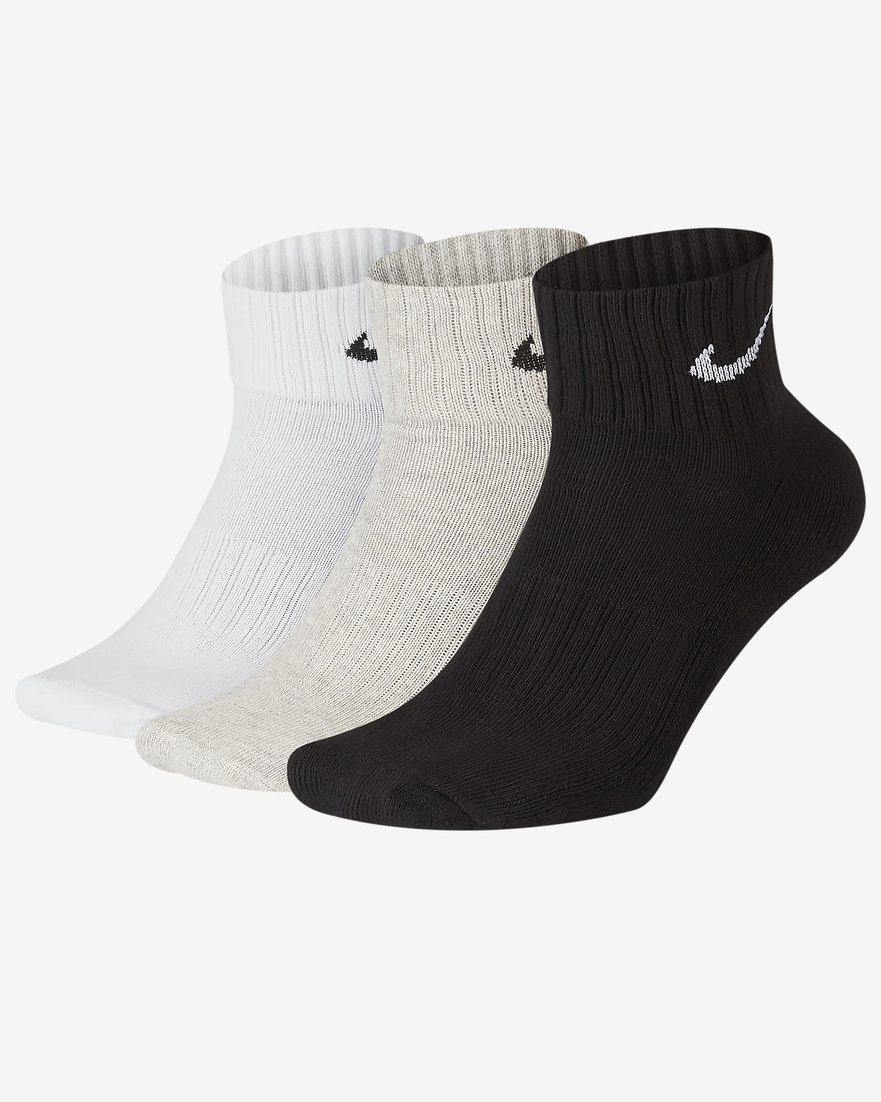 Nike Cushioned Ankle Socks (3 Pairs). Nike NL