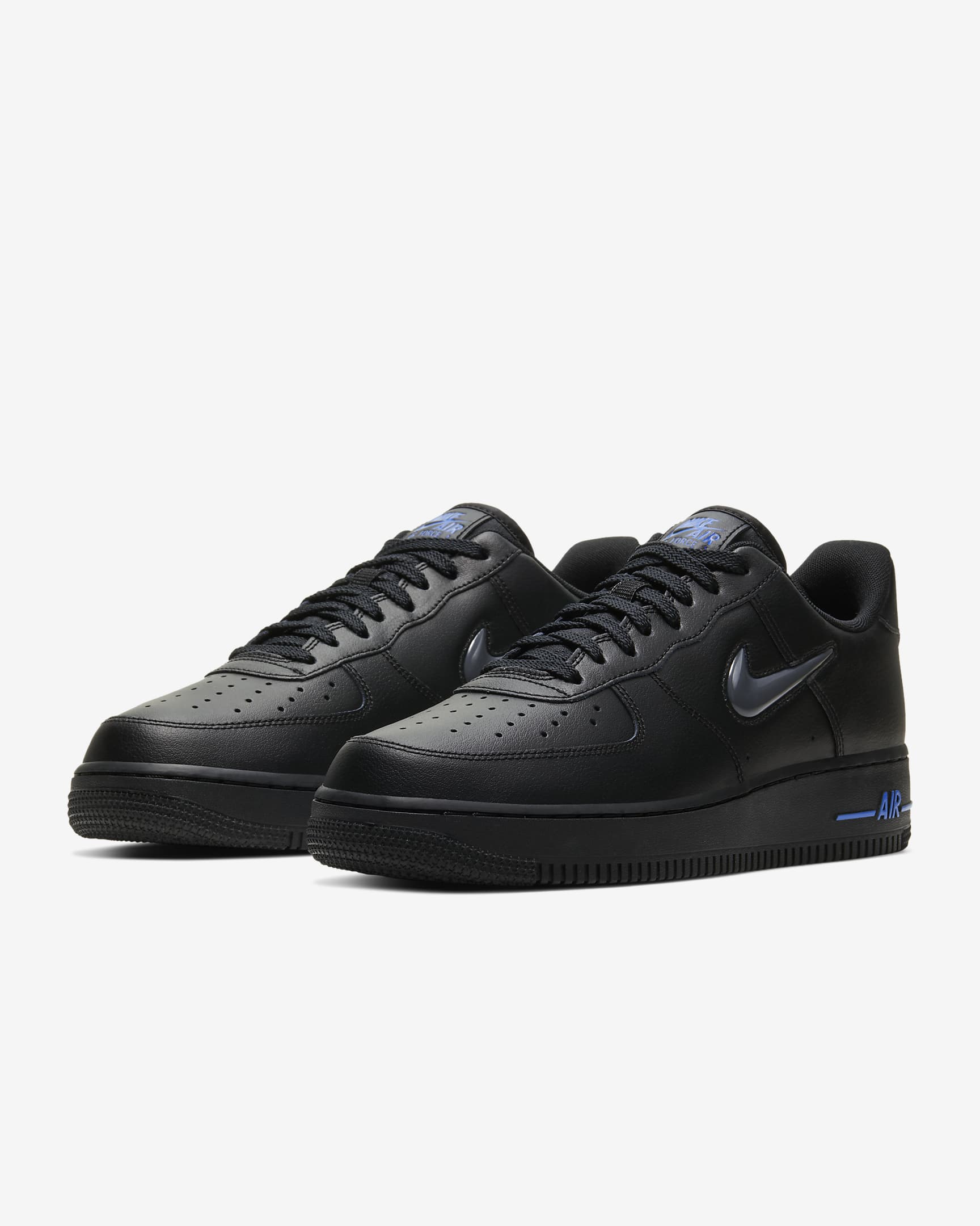 Nike Air Force 1 Jewel Erkek Ayakkabısı - Siyah/Racer Blue/Anthracite