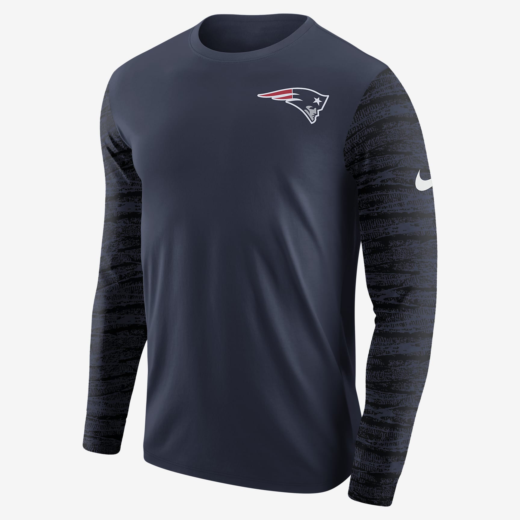 Nike Enzyme Pattern (NFL Patriots) Men's Long-Sleeve T-Shirt. Nike HU