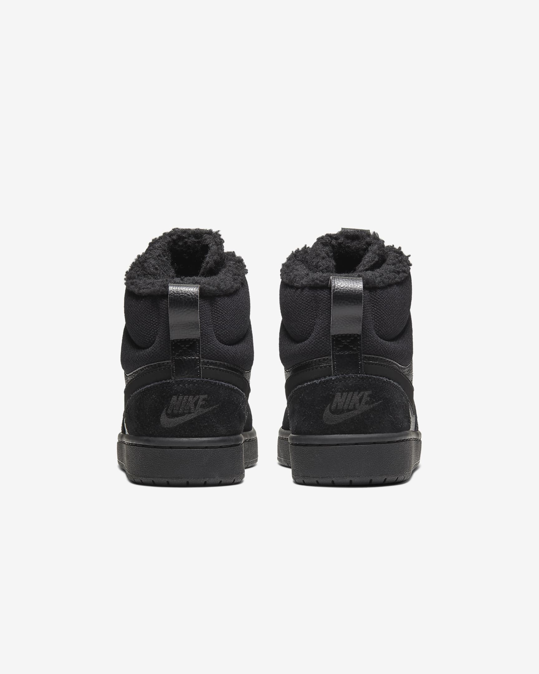 Nike Court Borough Mid 2 Older Kids' Boot - Black/Black/Black