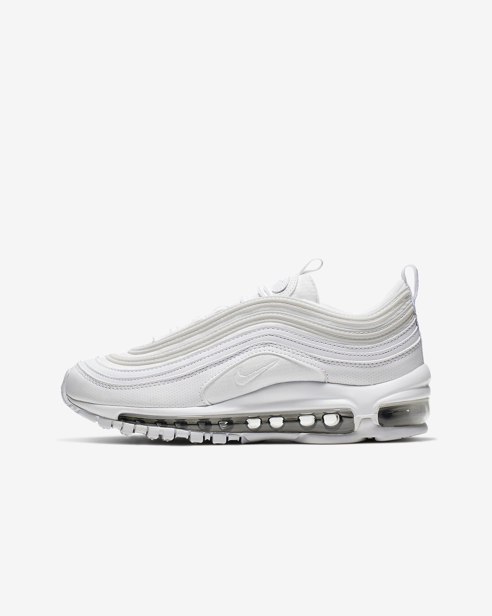 Chaussure Nike Air Max 97 pour ado - Blanc/Metallic Silver/Blanc