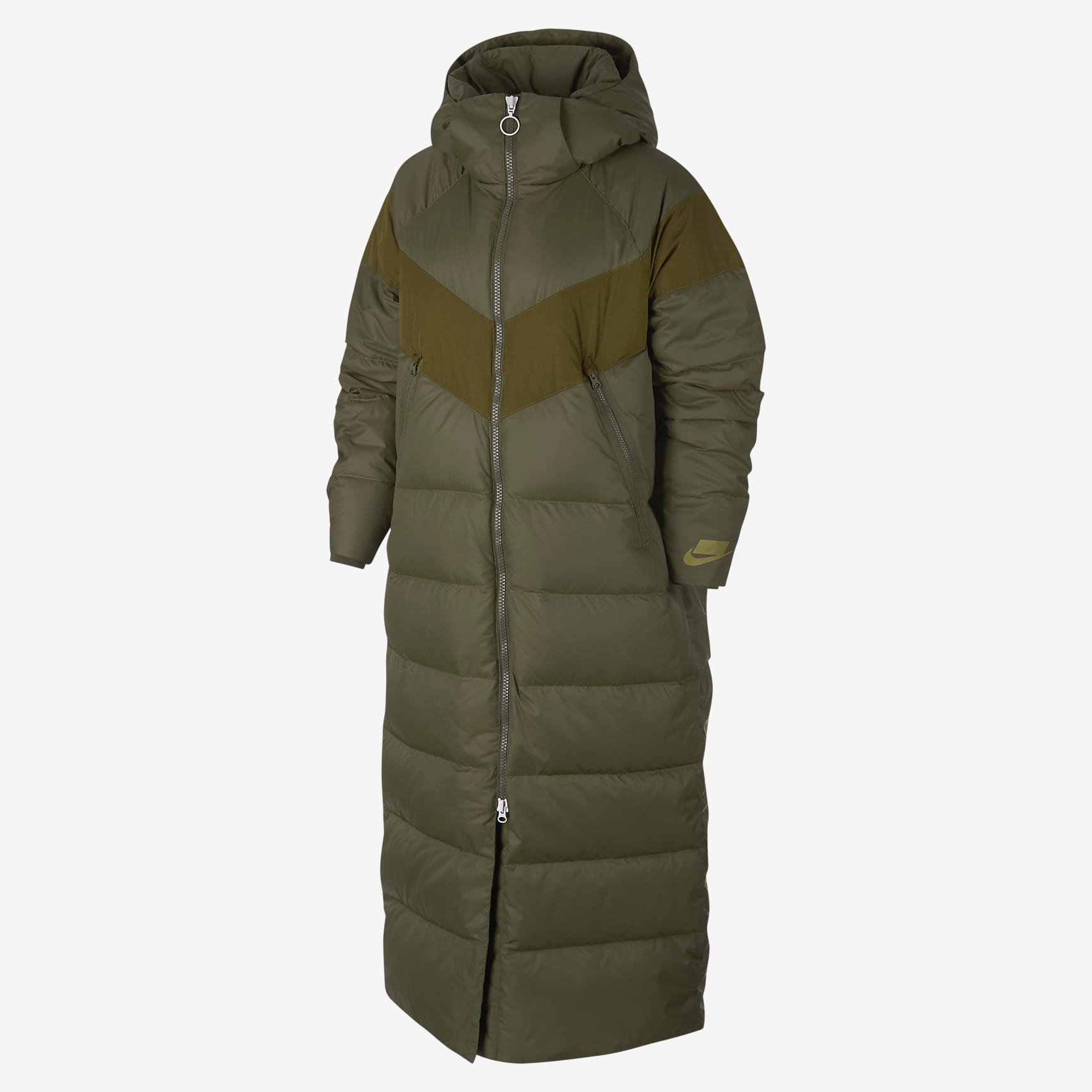 Parka Nike Sportswear Down Fill pour Femme - Olive Canvas/Olive Flak/Camper Green