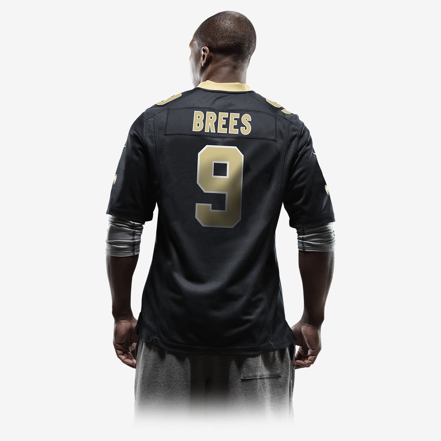 Nfl New Orleans Saints Drew Brees Mens American Football Home Game Jersey Nike Uk