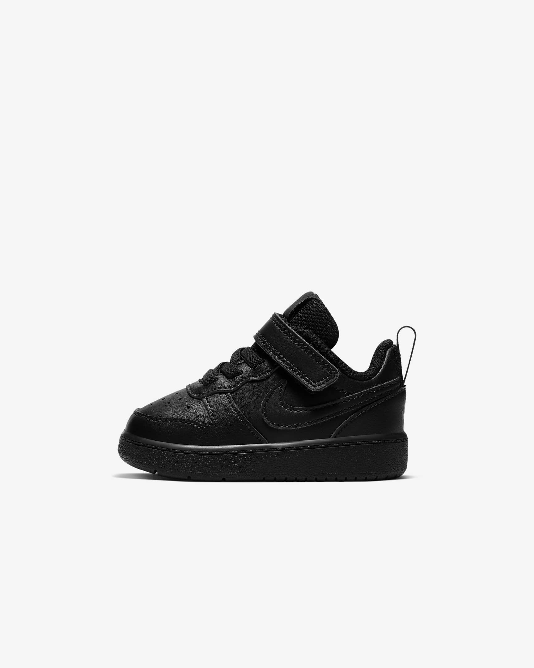 Nike Court Borough Low 2 Schuh für Babys und Kleinkinder - Schwarz/Schwarz/Schwarz