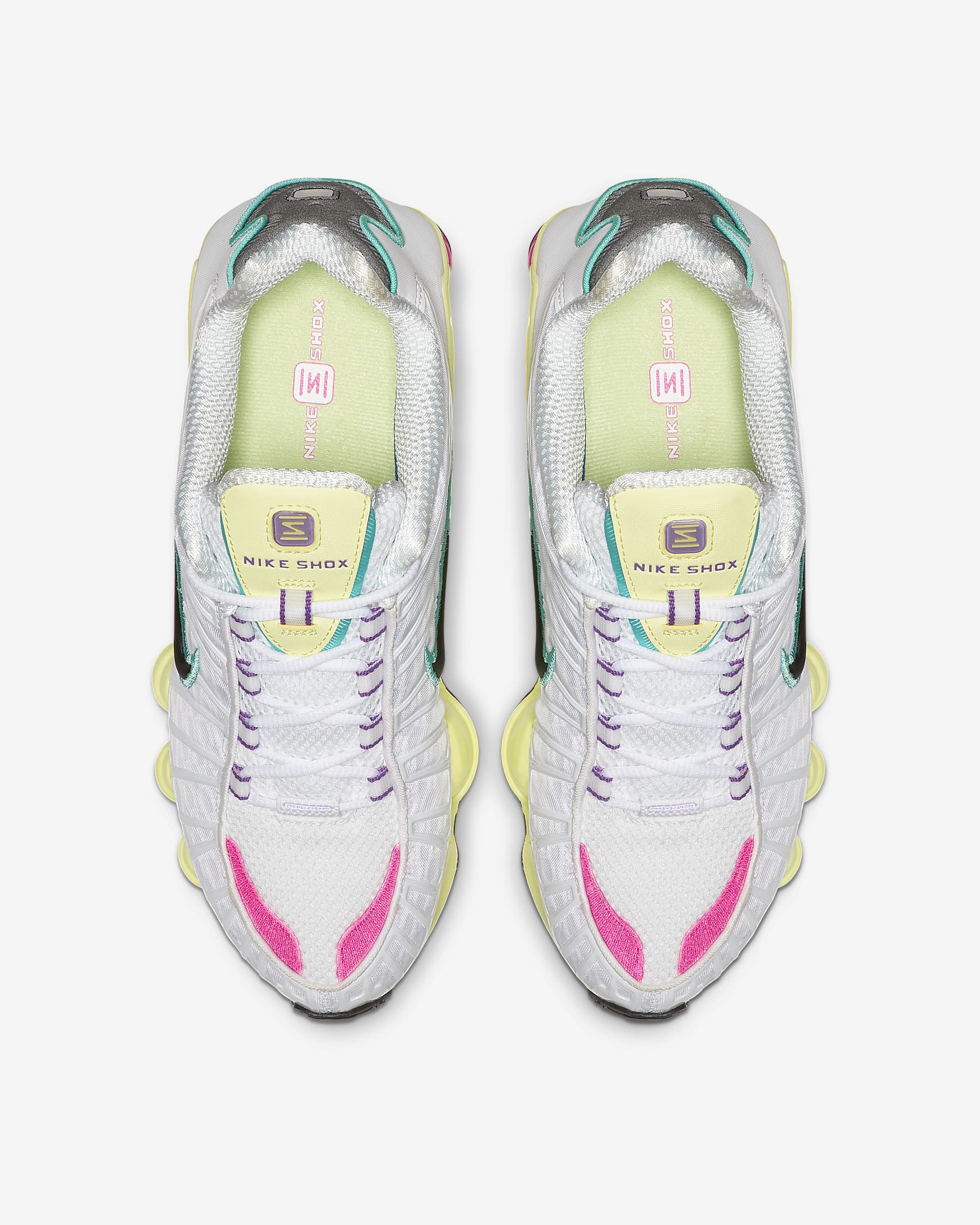 Nike Shox TL Schuh - Weiß/Luminous Green/Bright Violet/Schwarz