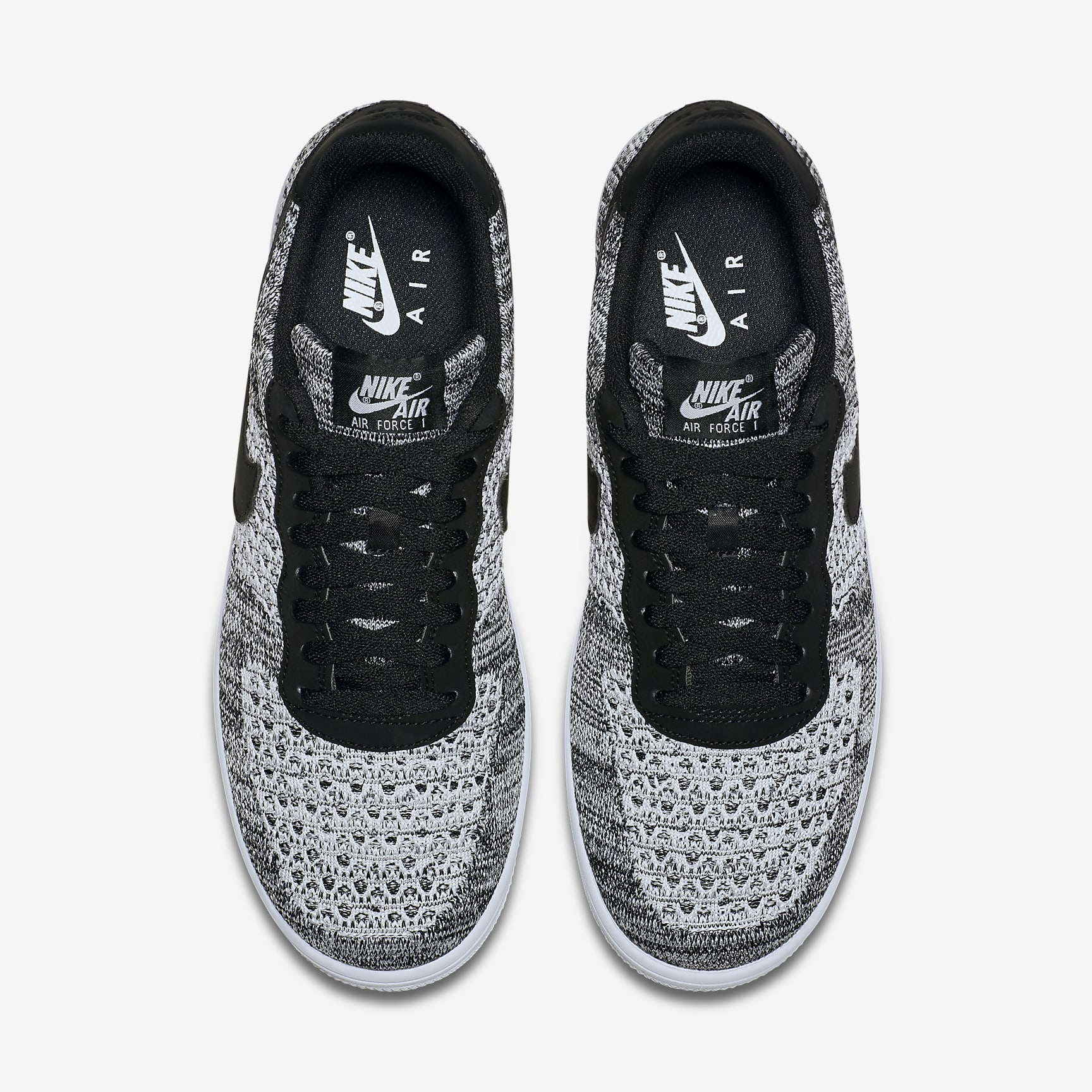 Nike air force black flyknit fashion