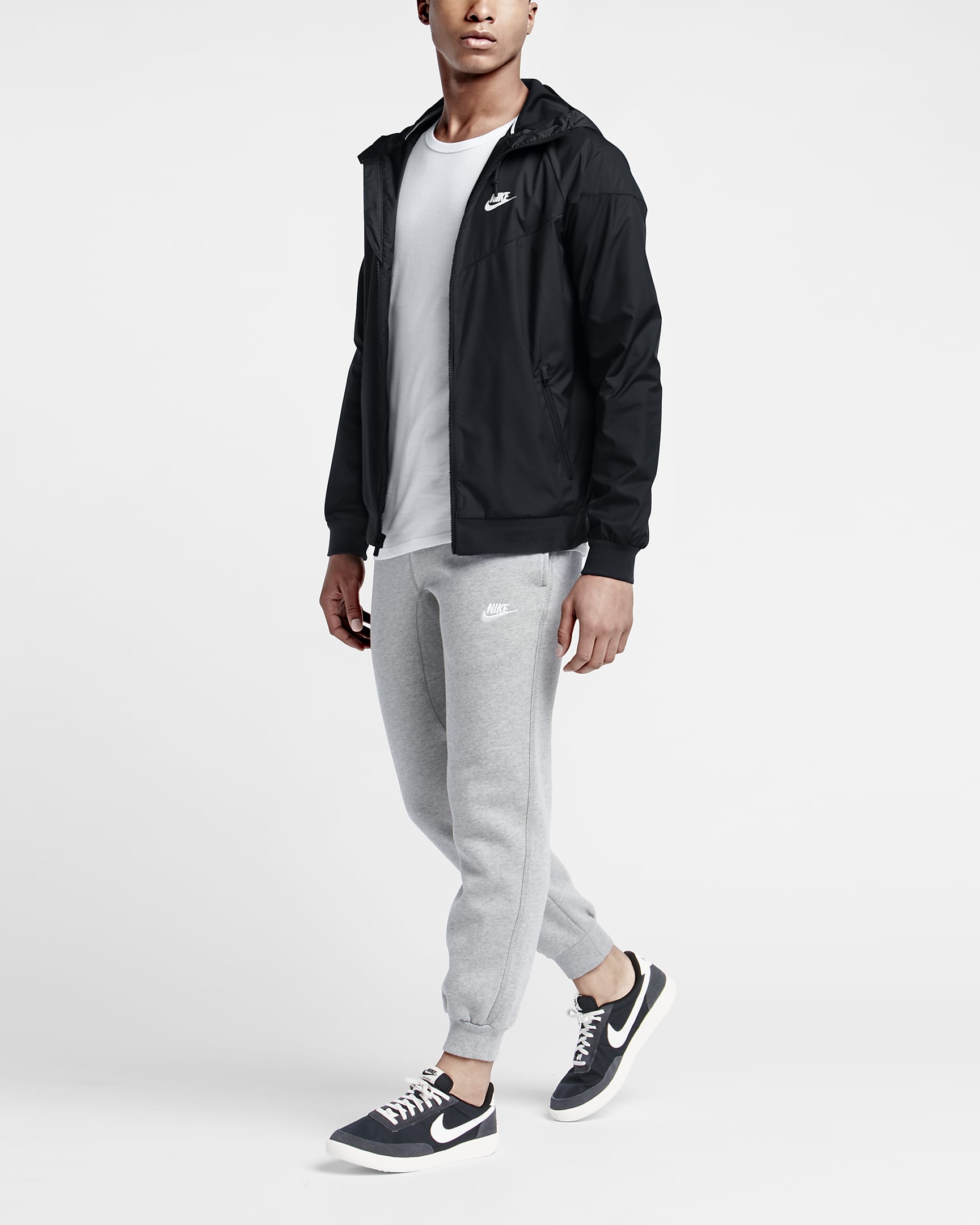 Nike Sportswear Windrunner herrejakke - Svart/Svart/Svart/Hvit