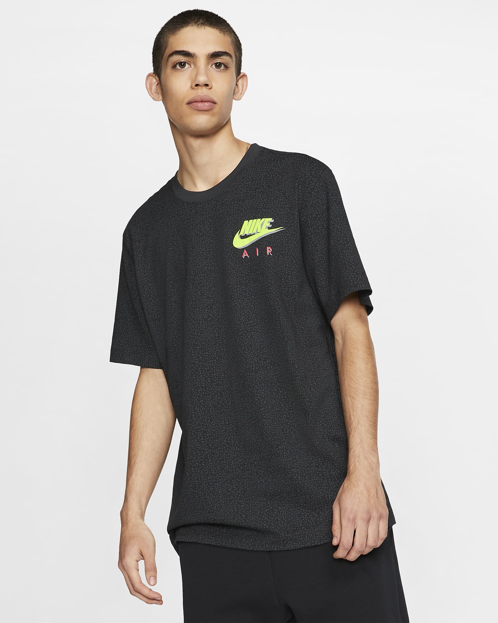 Nike Sportswear Men's Printed T-Shirt - Anthracite/Black