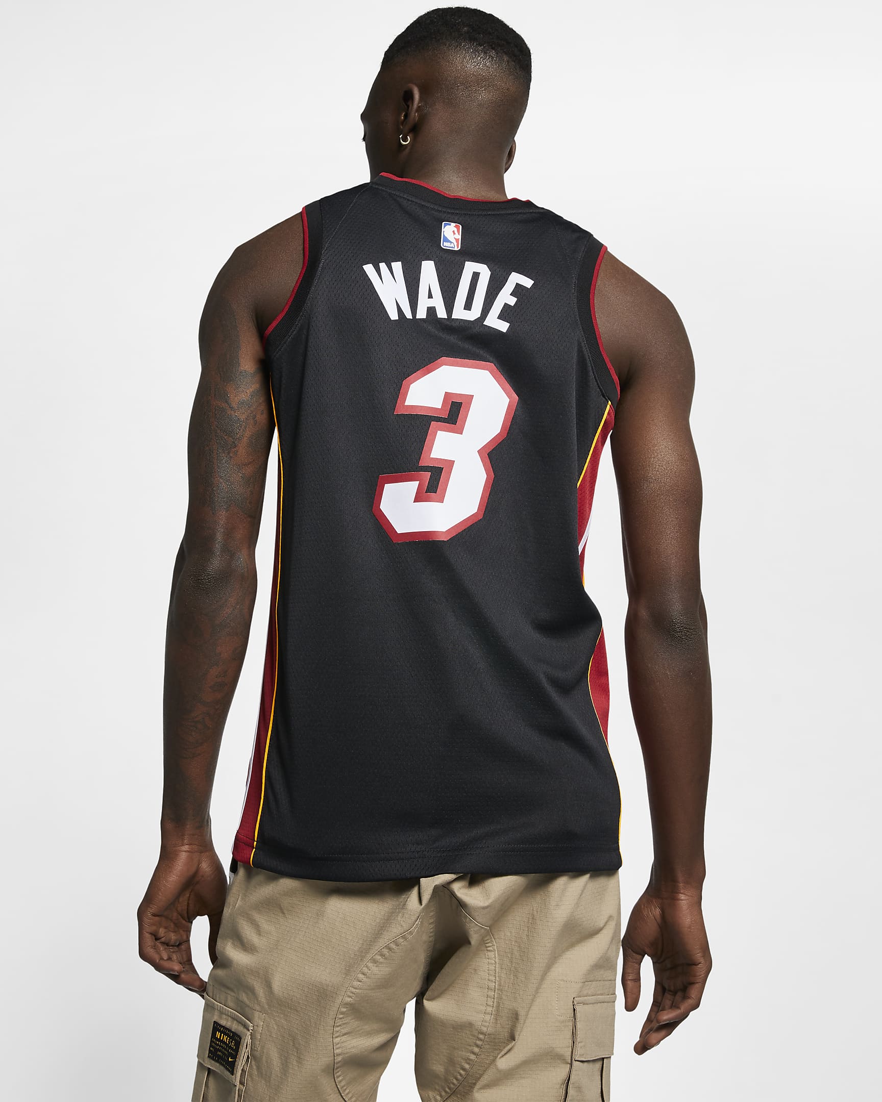 Camiseta Nike NBA Swingman para hombre Dwyane Wade Heat Icon Edition ...