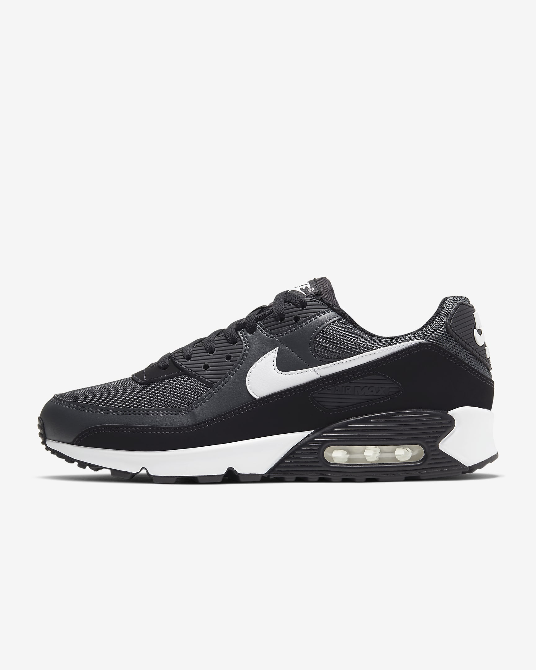 Chaussure Nike Air Max 90 pour Homme - Iron Grey/Dark Smoke Grey/Noir/Blanc