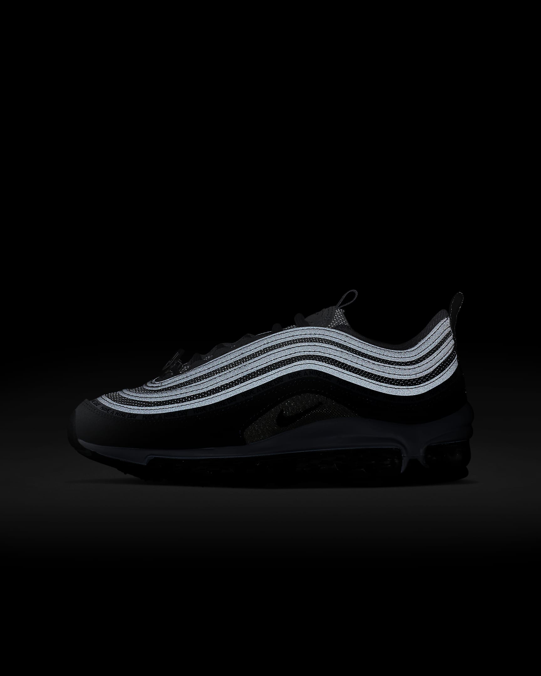 Nike Air Max 97 SE sko til store barn - Dark Grey/Wolf Grey/Hvit/Svart