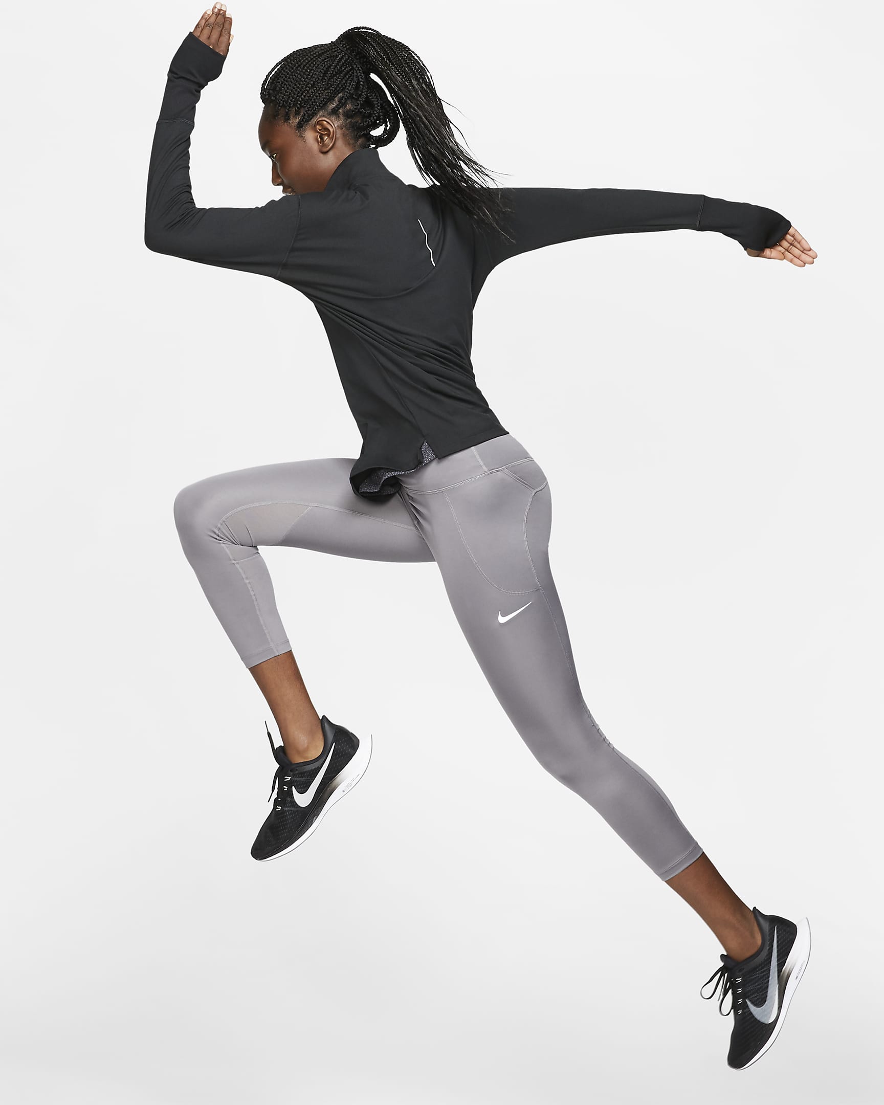 Nike Fast Women's Mid-Rise Crop Running Leggings. Nike.com