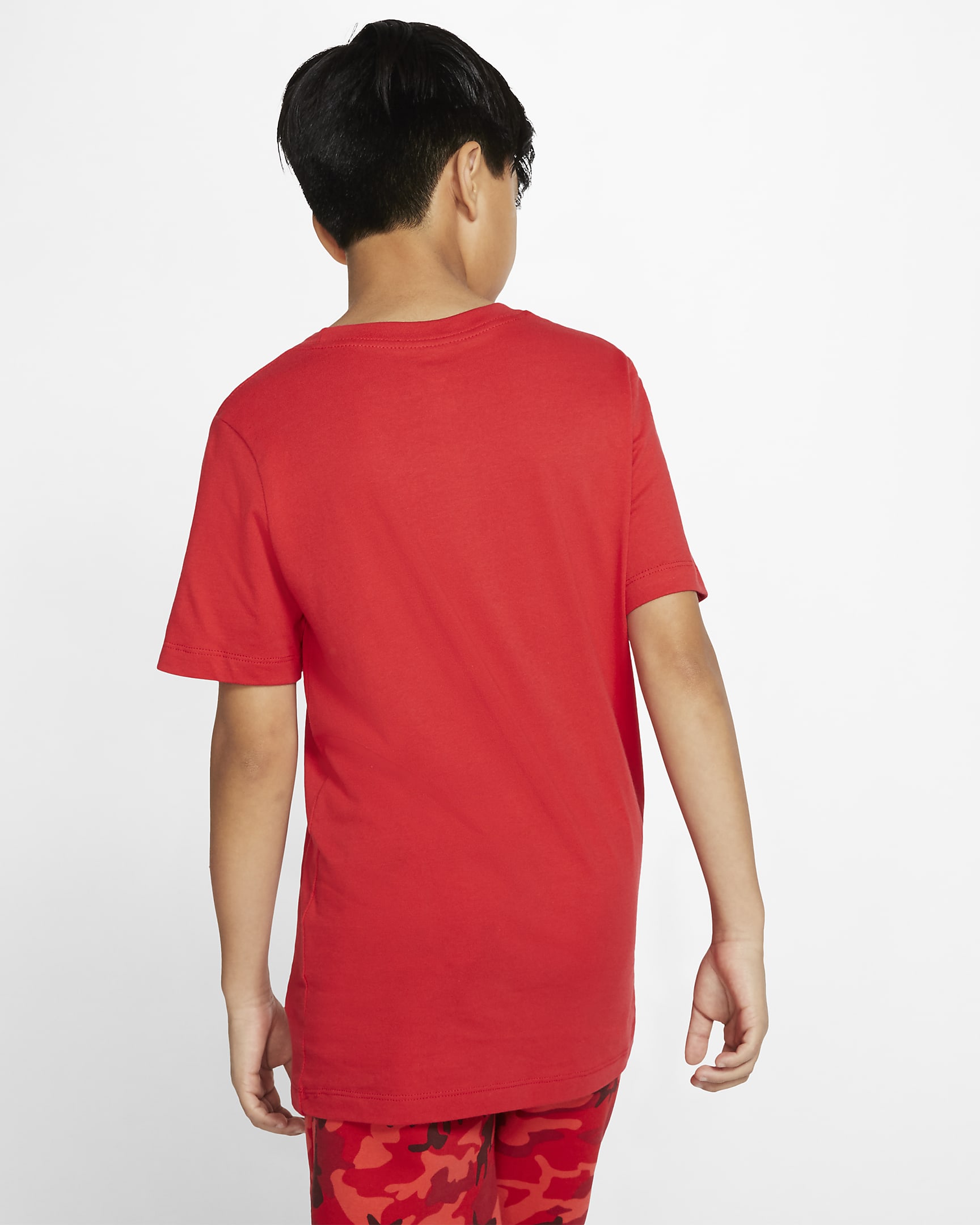 Nike Sportswear Older Kids' T-Shirt - University Red/White