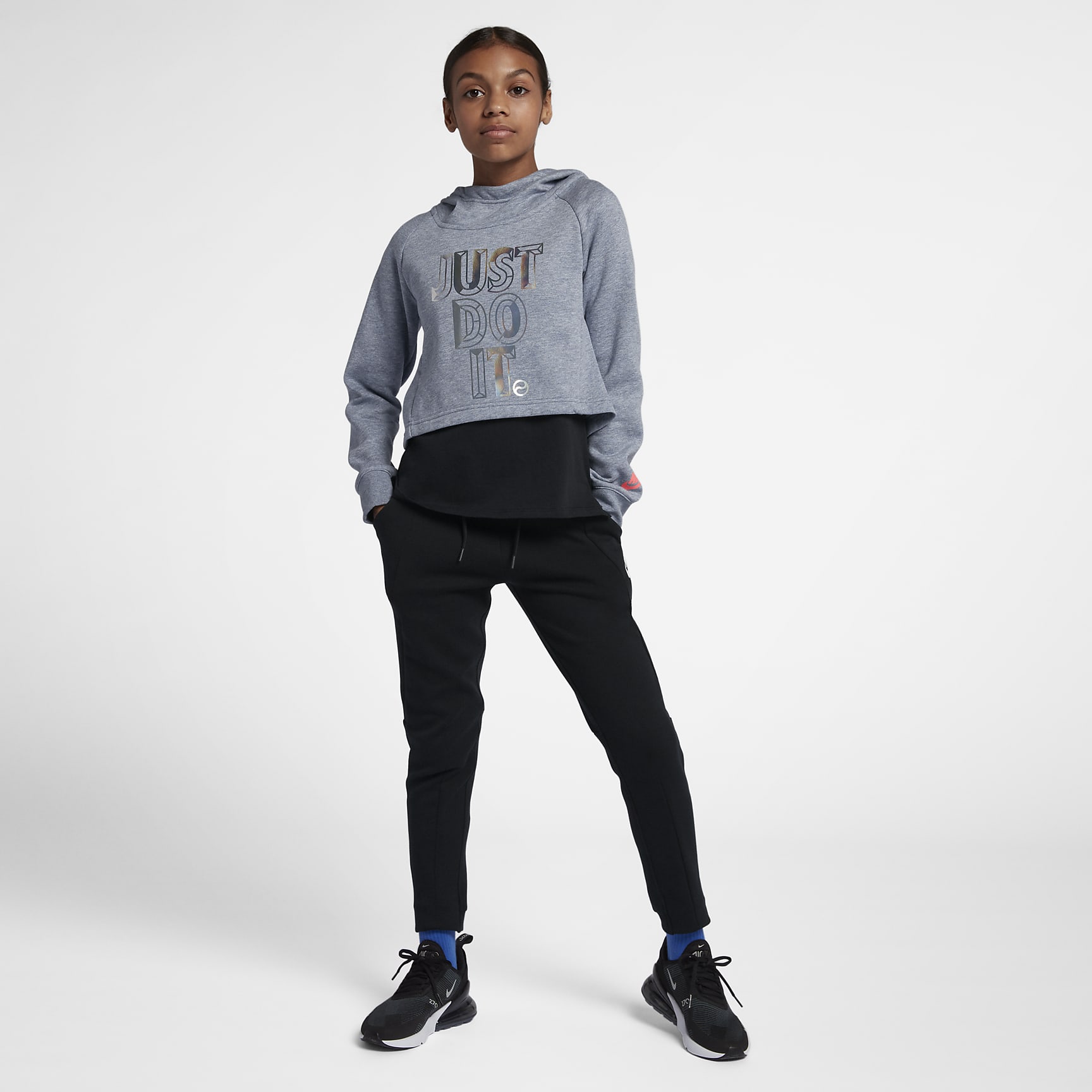 Nike Sportswear Older Kids' (Girls') JDI Cropped Hoodie. Nike RO